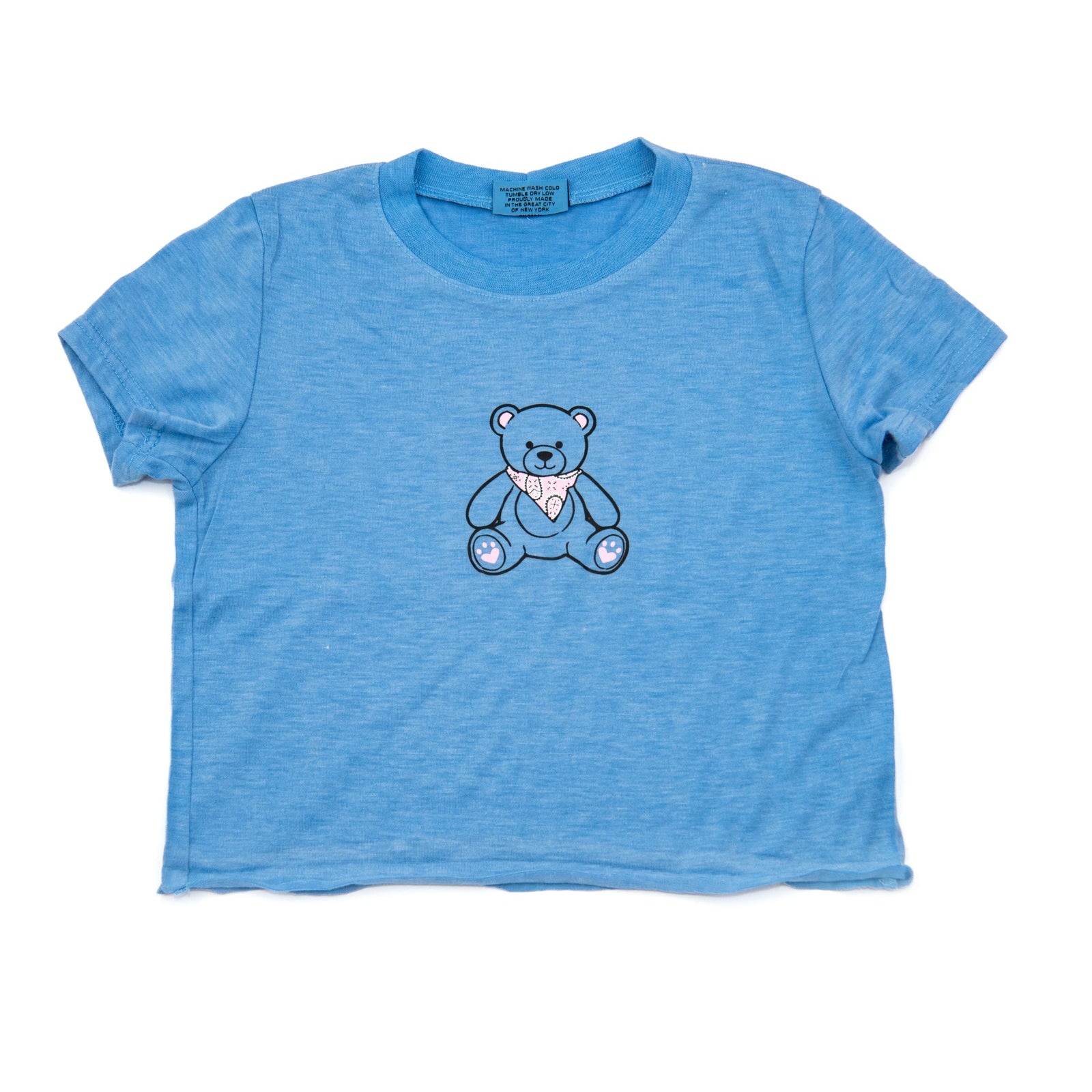 Firehouse Girls Bandana Bear Tee Girls Casual Tops Firehouse Ice Blue Y/4