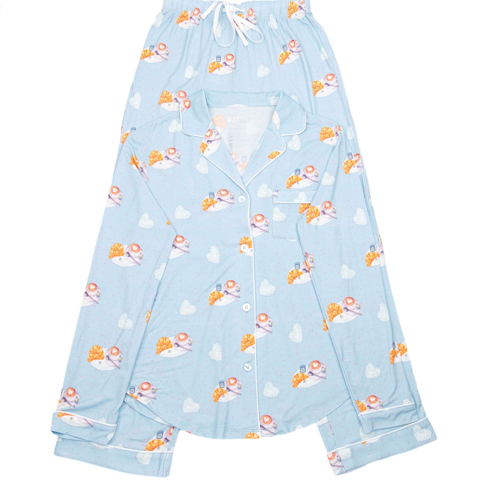 Katie J NYC Juniors Cappuccino Maia Pants PJ Set Accessories Katie J NYC