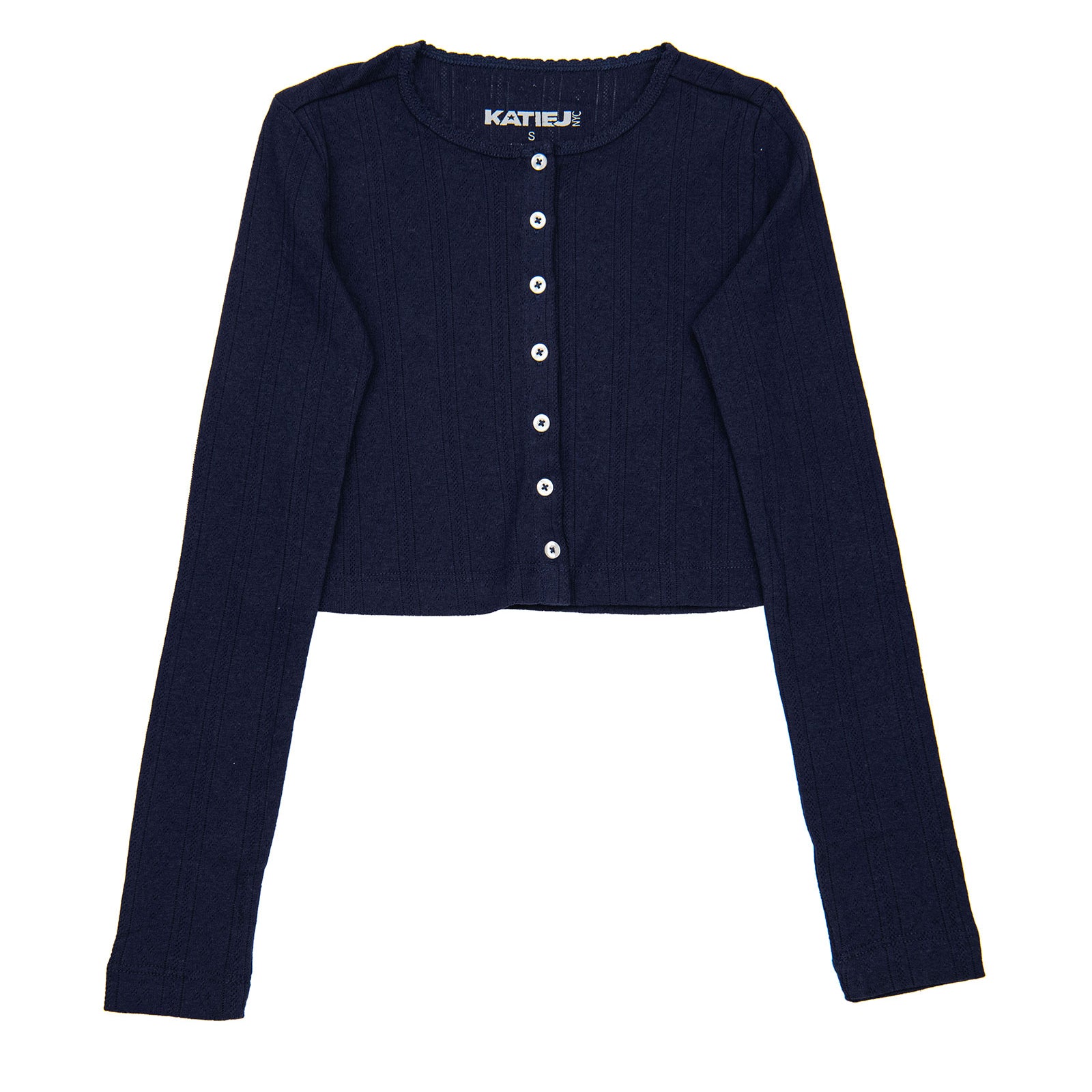 Katie J NYC Girls Marina Cardigan Girls Casual Tops Katie J NYC Evening Blue Y/S (7/8)