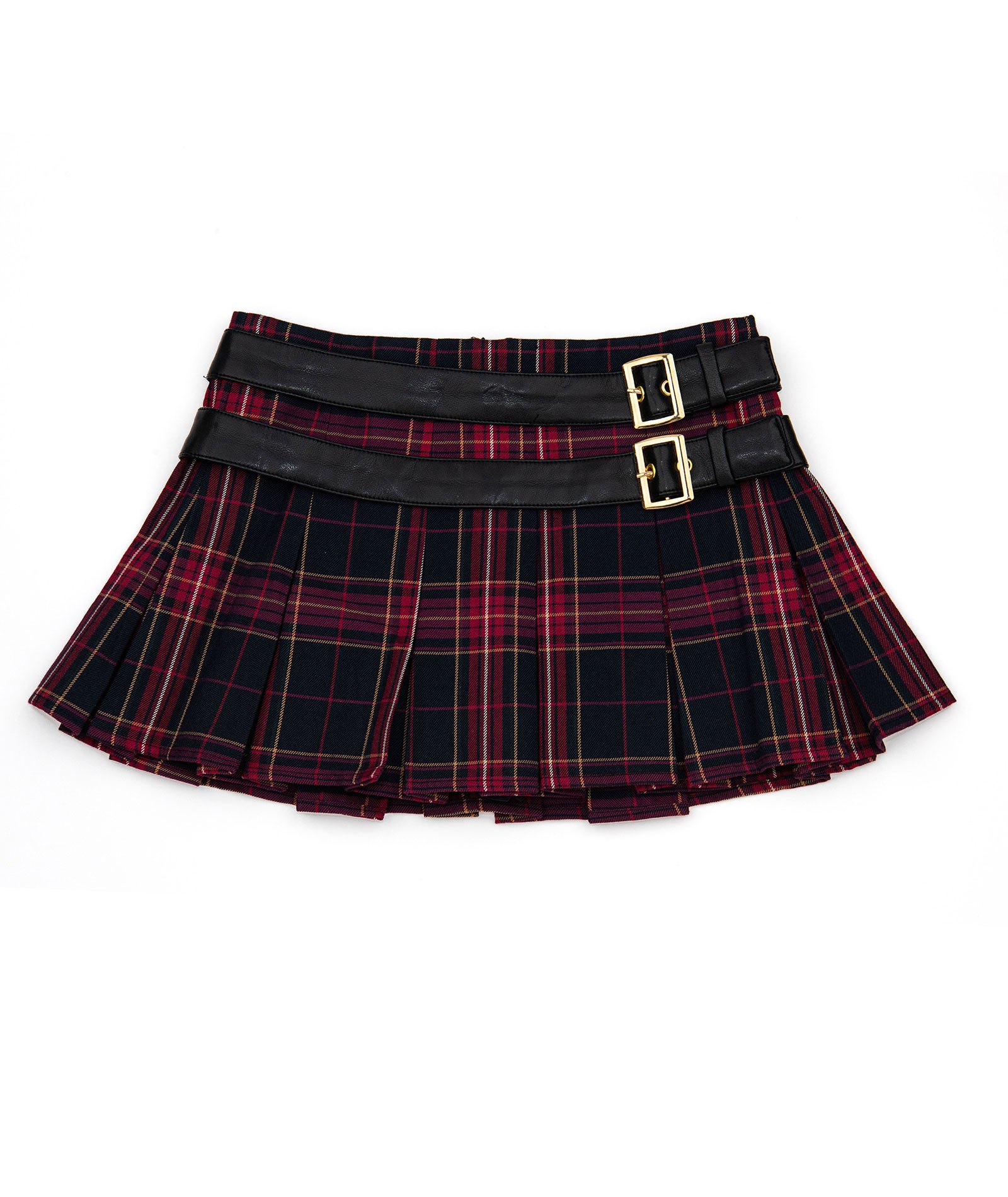 Katie J NYC Girls Axel Navy Berry Plaid Skirt Girls Casual Bottoms Katie J NYC