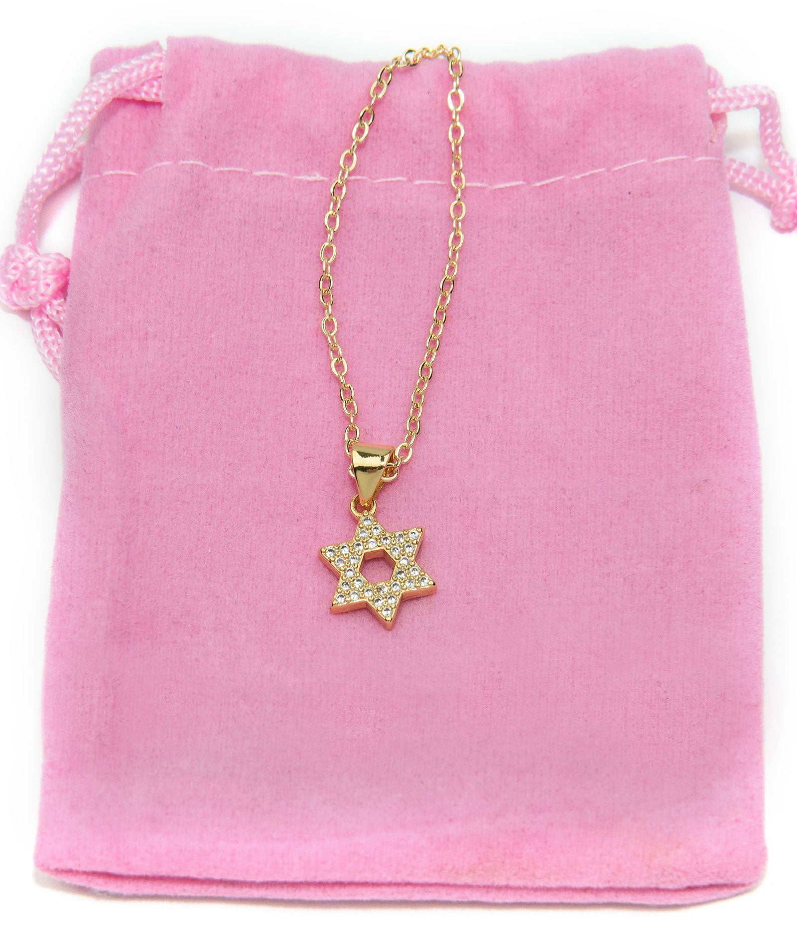 Star of David Charm Gold Filled Necklace Jewelry - Young Cori's Arm Candy Gold