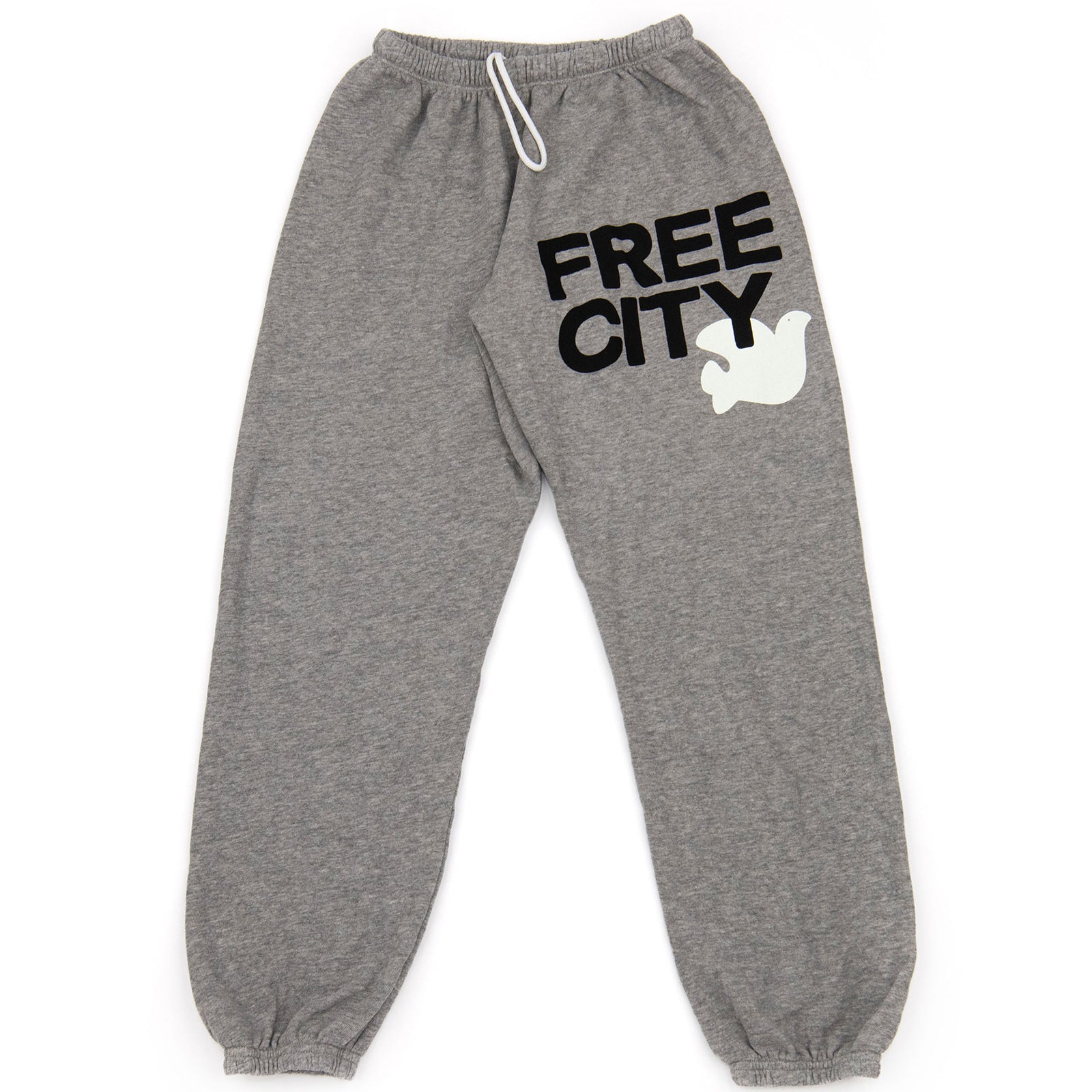 FREECITY Women Large Sweatpants Heather Cream Womens Casual Bottoms FREECITY Ivory Juniors/Women XS