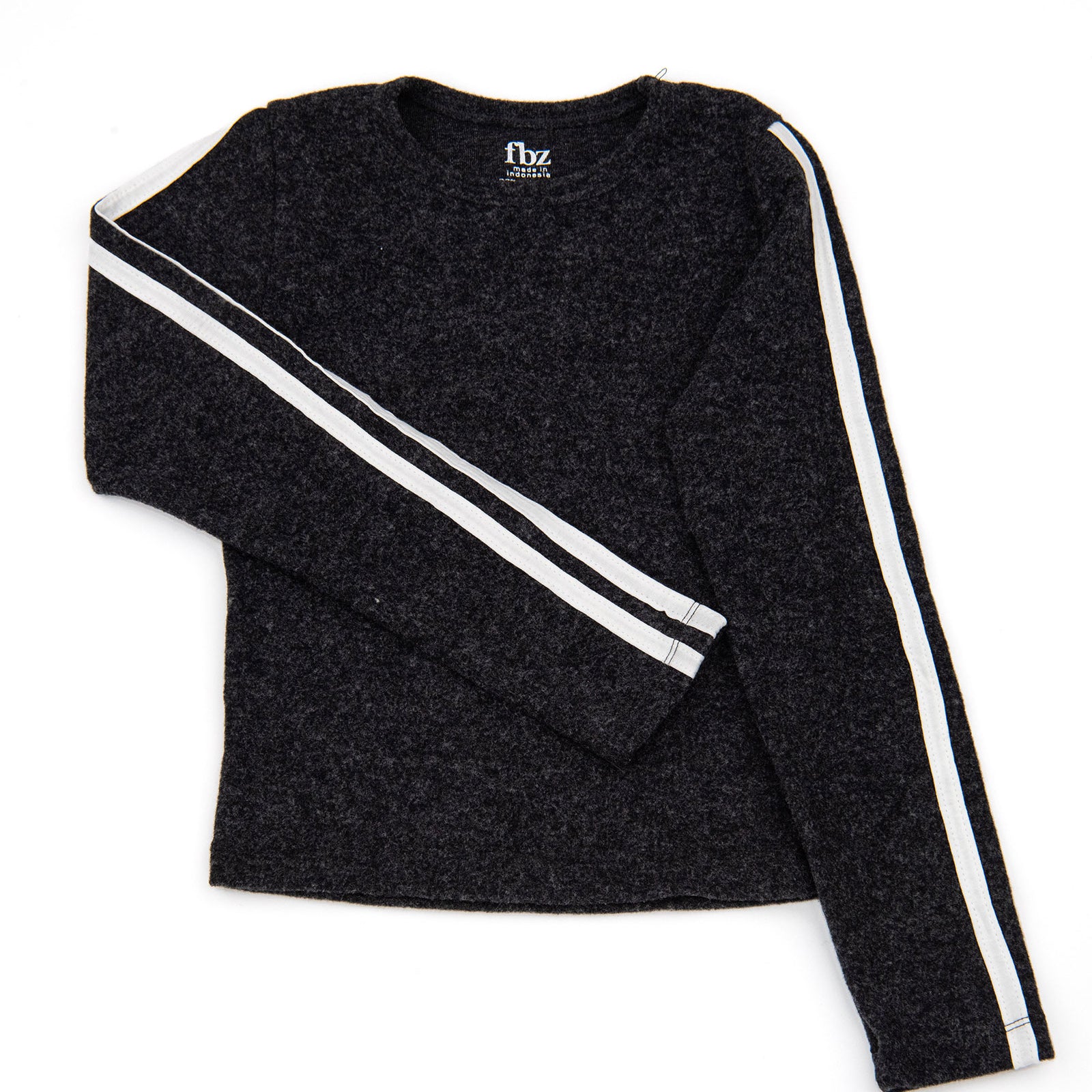 FBZ Girls Harper Grey Pullover With Black Trim