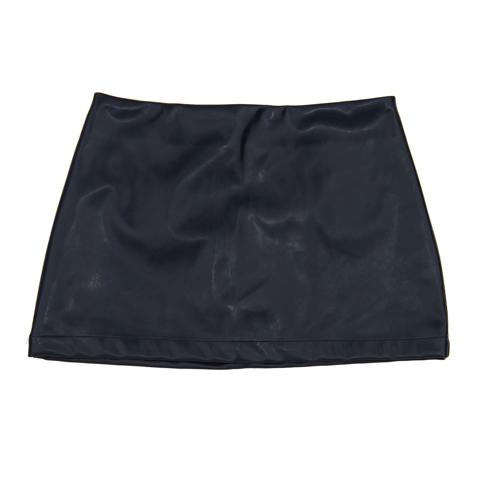 Theme Girls Sara Vegan Leather Mini Skirt Girls Casual Bottoms Theme-NYC Navy Y/XS (6X)