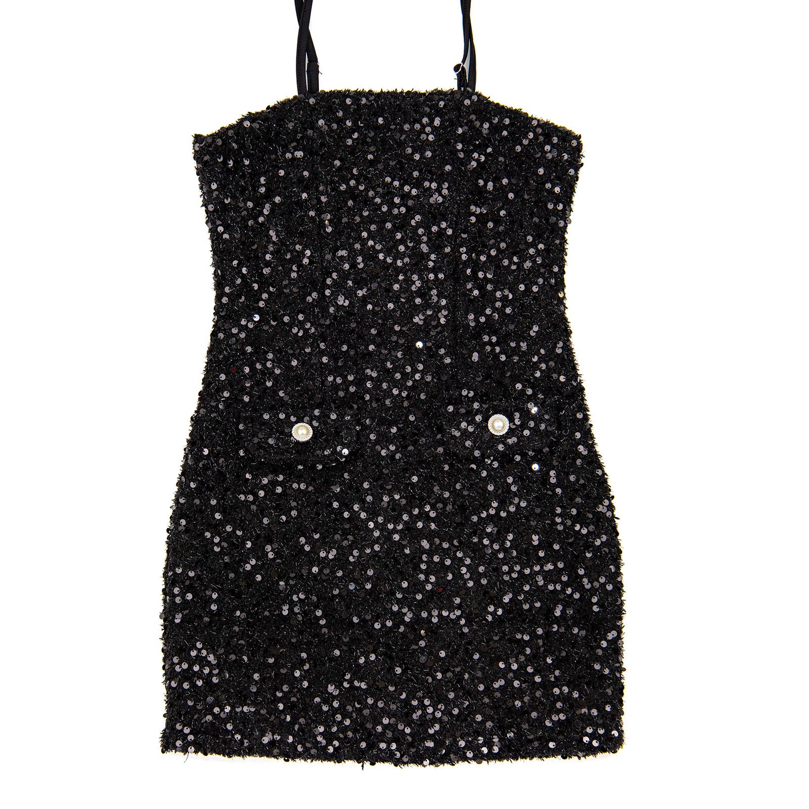 FBZ Girls Harlow Black Sequin Dress