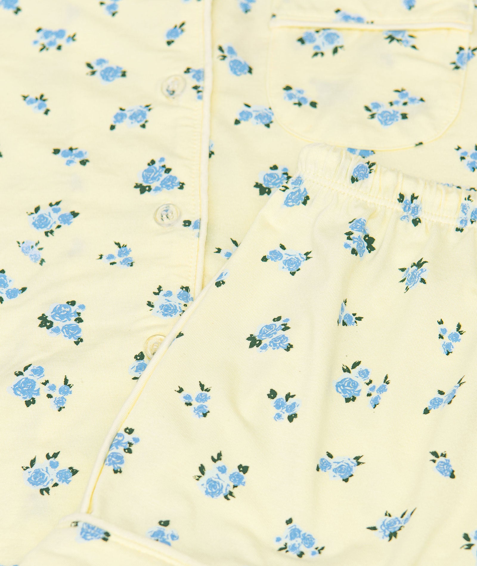 FBZ Girls Lollie PJs Yellow/Blue Floral Accessories FBZ Flowers By Zoe