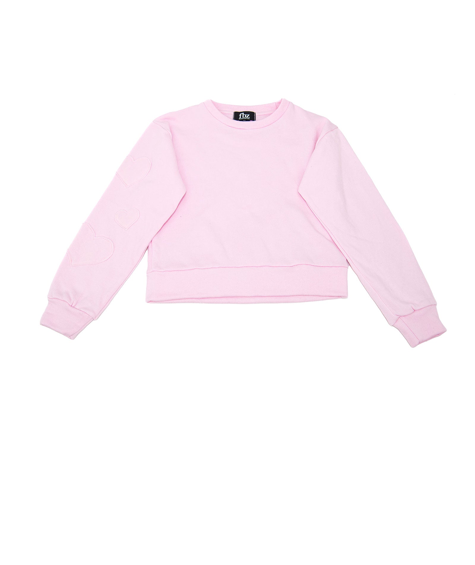 FBZ Girls Annie Pink Heart Sweatshirt Girls Casual Tops FBZ Flowers By Zoe