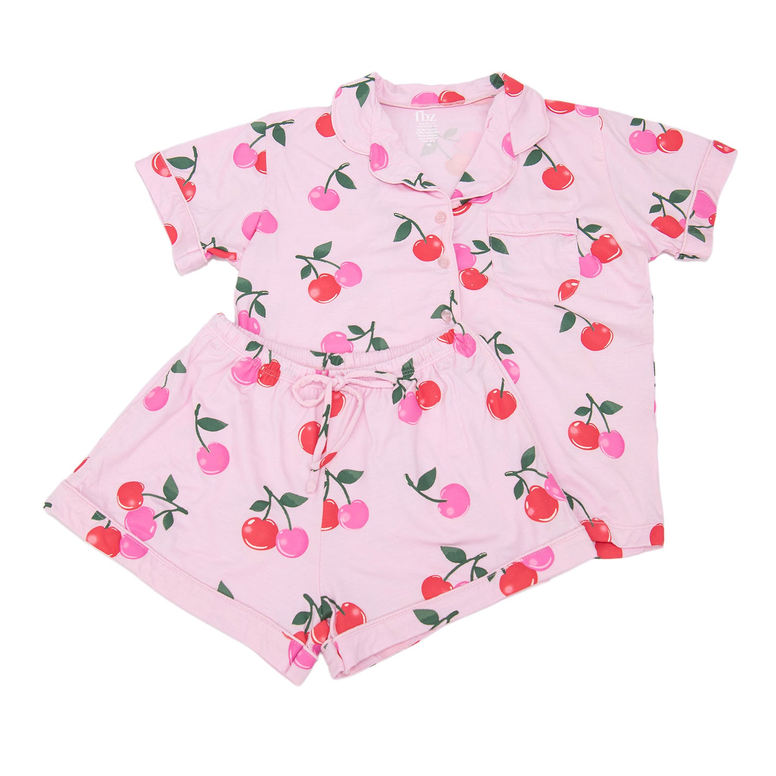 FBZ Girls Lollie PJs Cherries Accessories FBZ Flowers By Zoe Pink Y/4