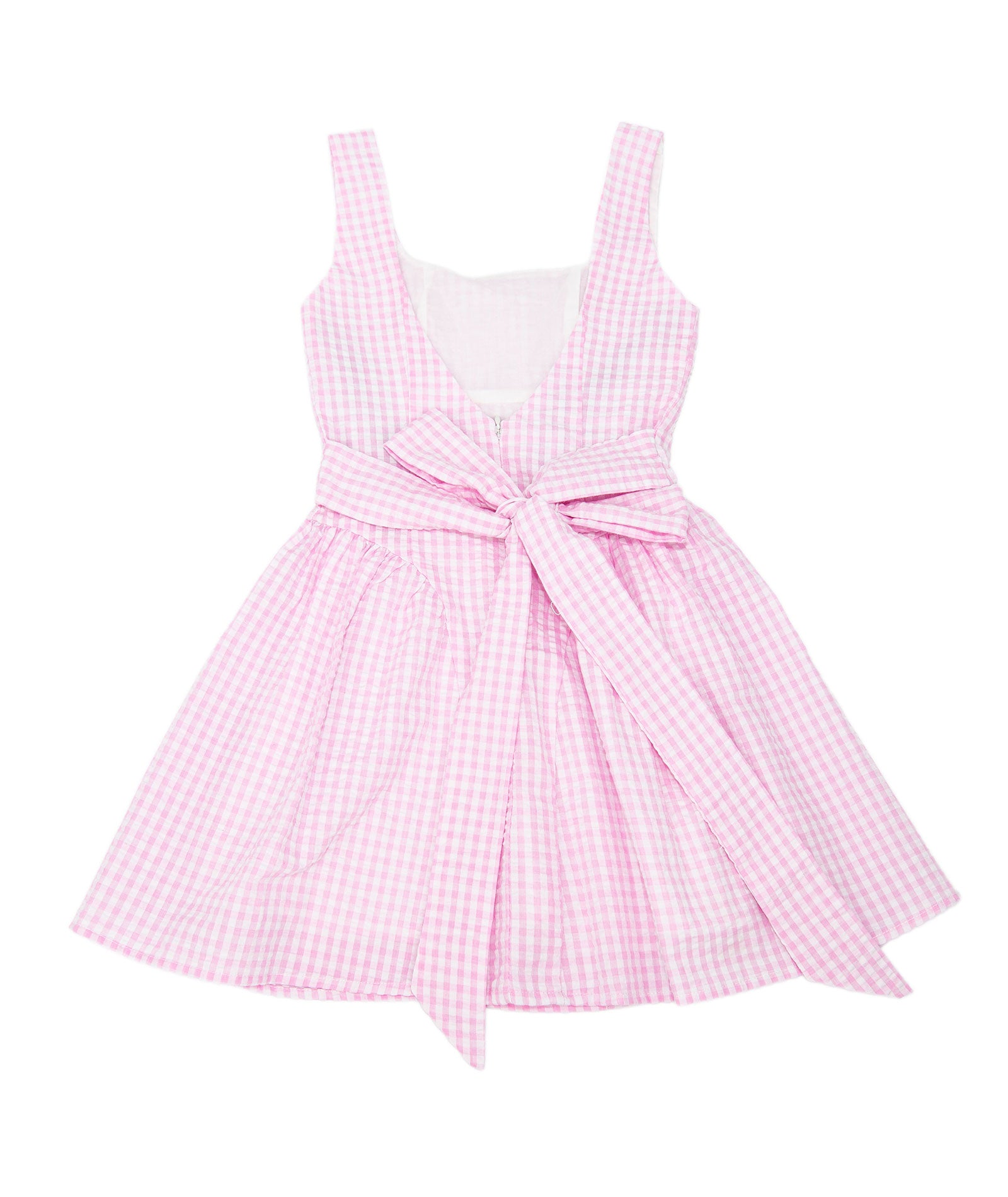 Katie J NYC Girls Baby Pink Gingham Brenna Dress Girls Casual Dresses Katie J NYC