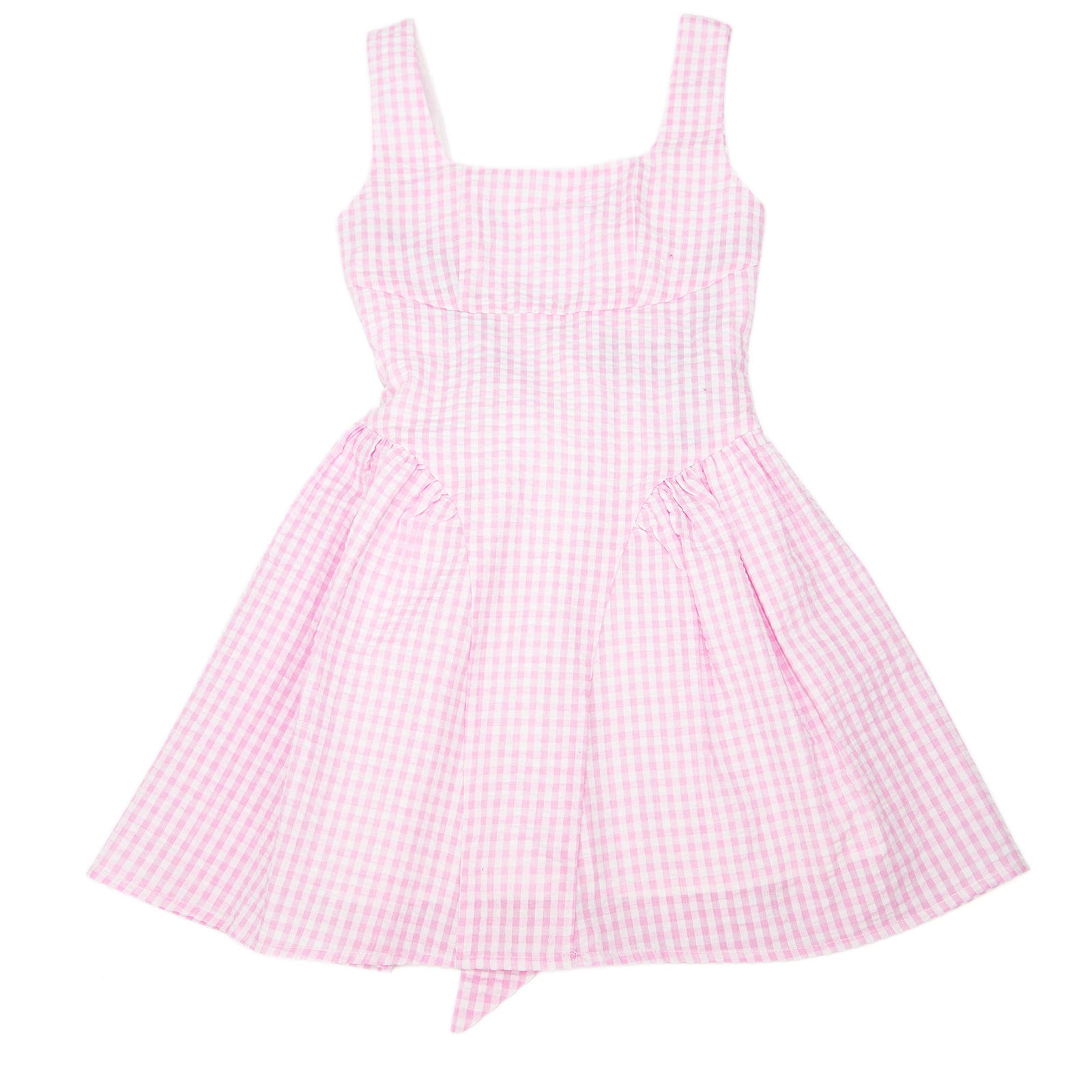 Katie J NYC Girls Baby Pink Gingham Brenna Dress