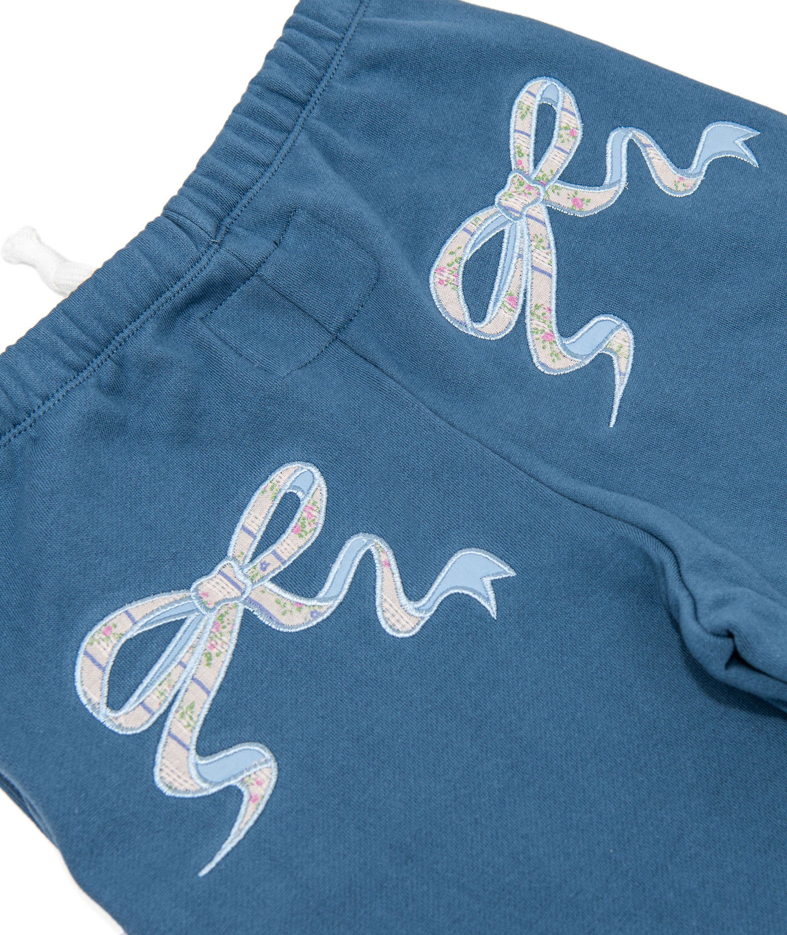 Katie J NYC Girls Denim Vintage Floral Shane Wide Leg Sweatpants Girls Casual Bottoms Katie J NYC