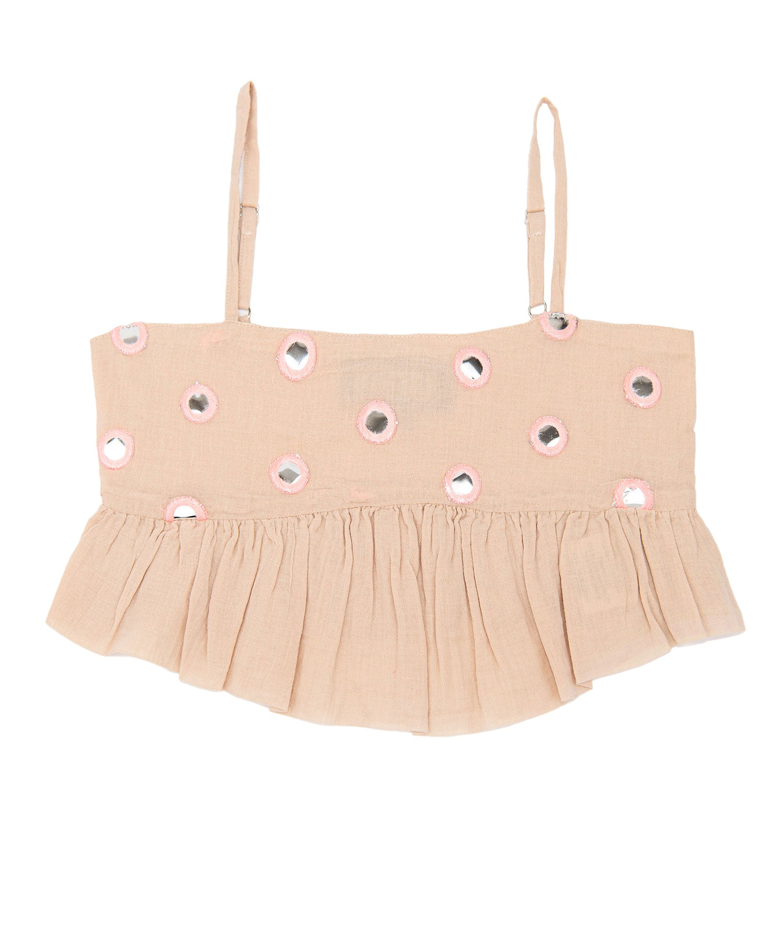 Katie J NYC Girls Meena Peach/Turquoise Top Girls Casual Tops Katie J NYC