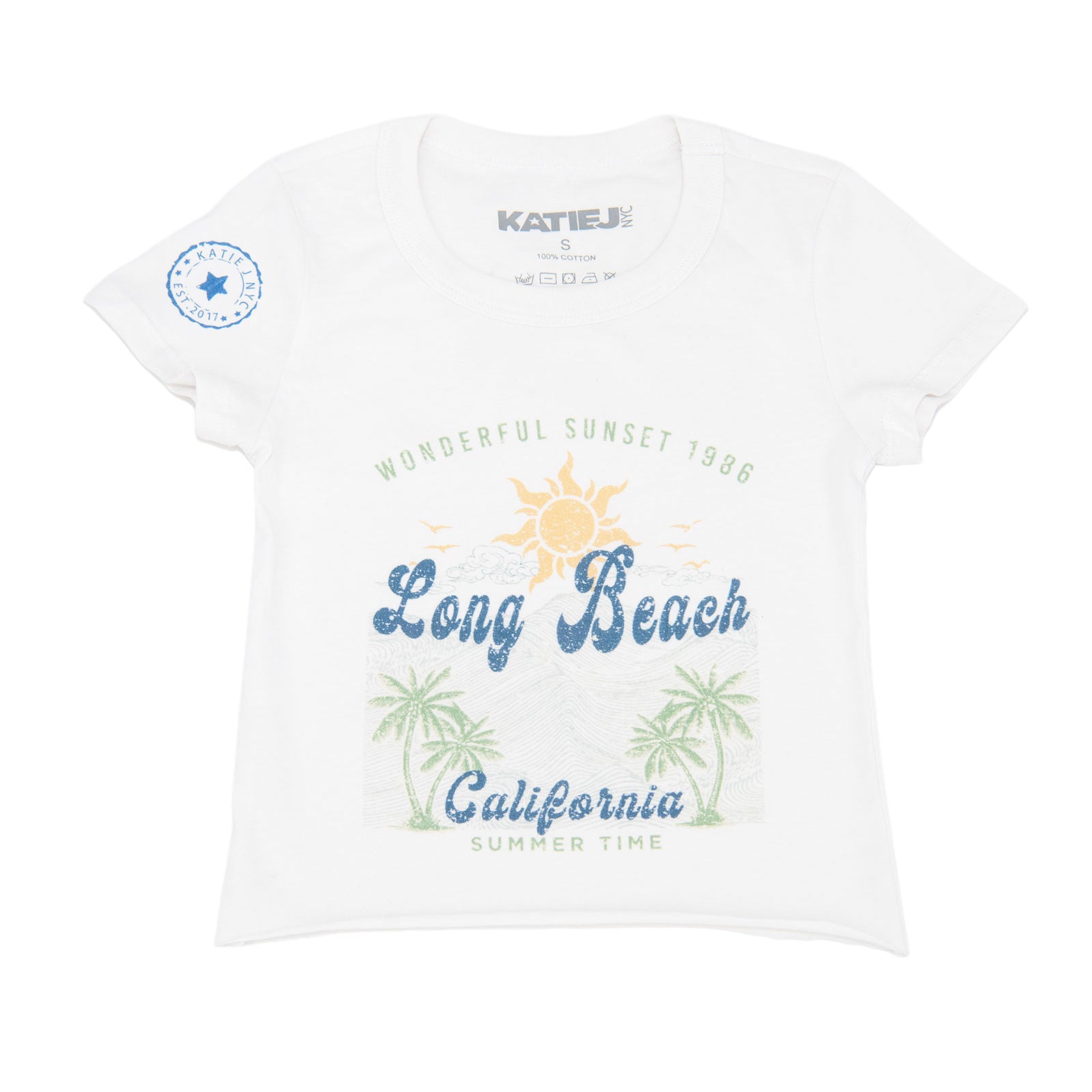 Katie J NYC Girls Long Beach Tee