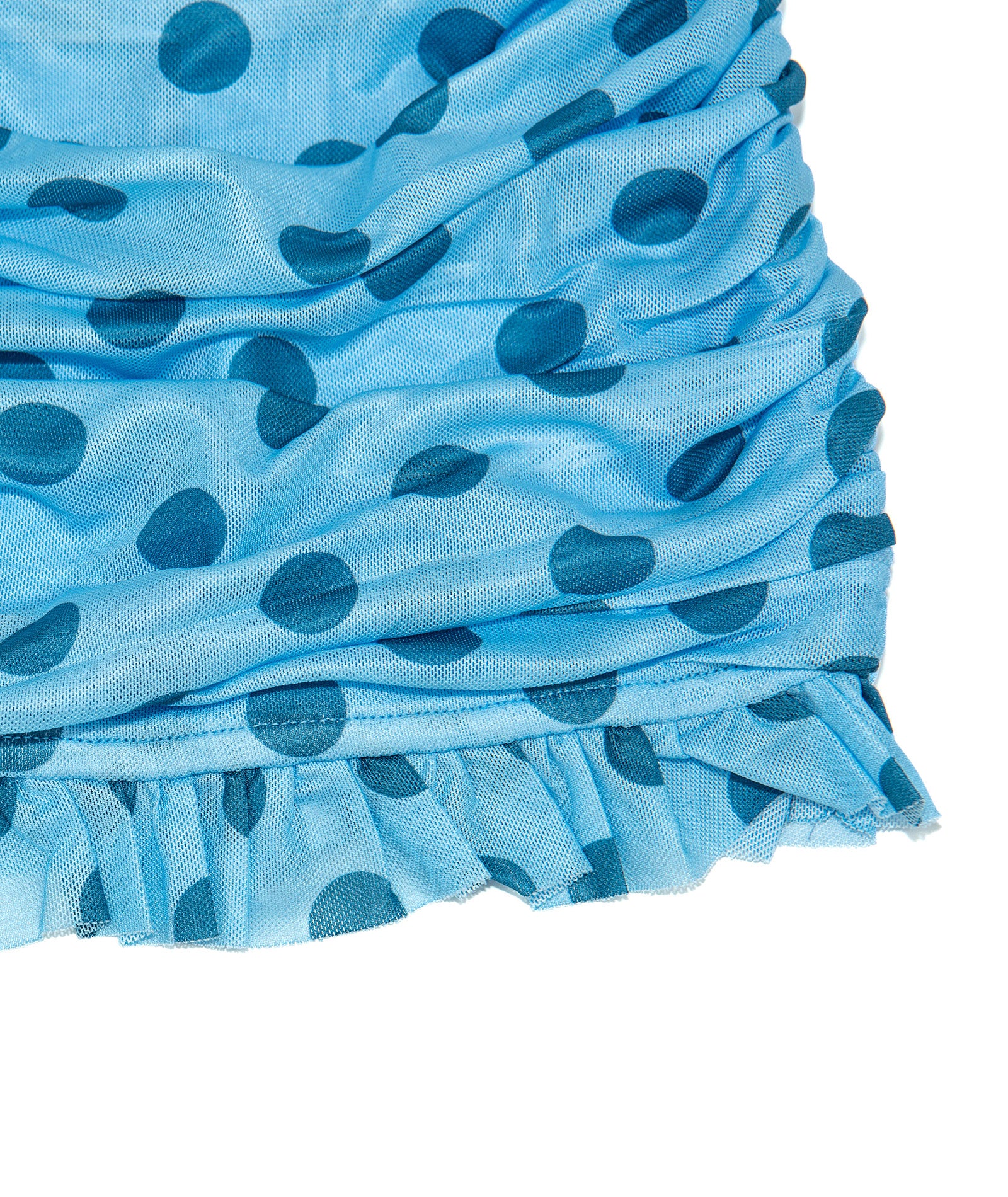 Katie J NYC Girls Blue Polka Dot Mesh Joey Dress Girls Special Dresses Katie J NYC