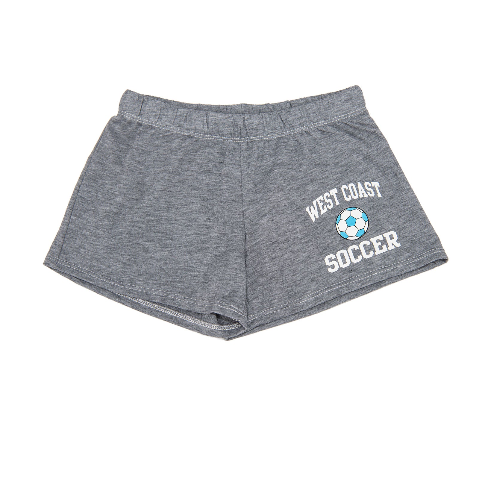 Firehouse Girls West Coast Soccer Fleece Shorts Girls Casual Bottoms Firehouse Heather Grey Y/S (7/8)