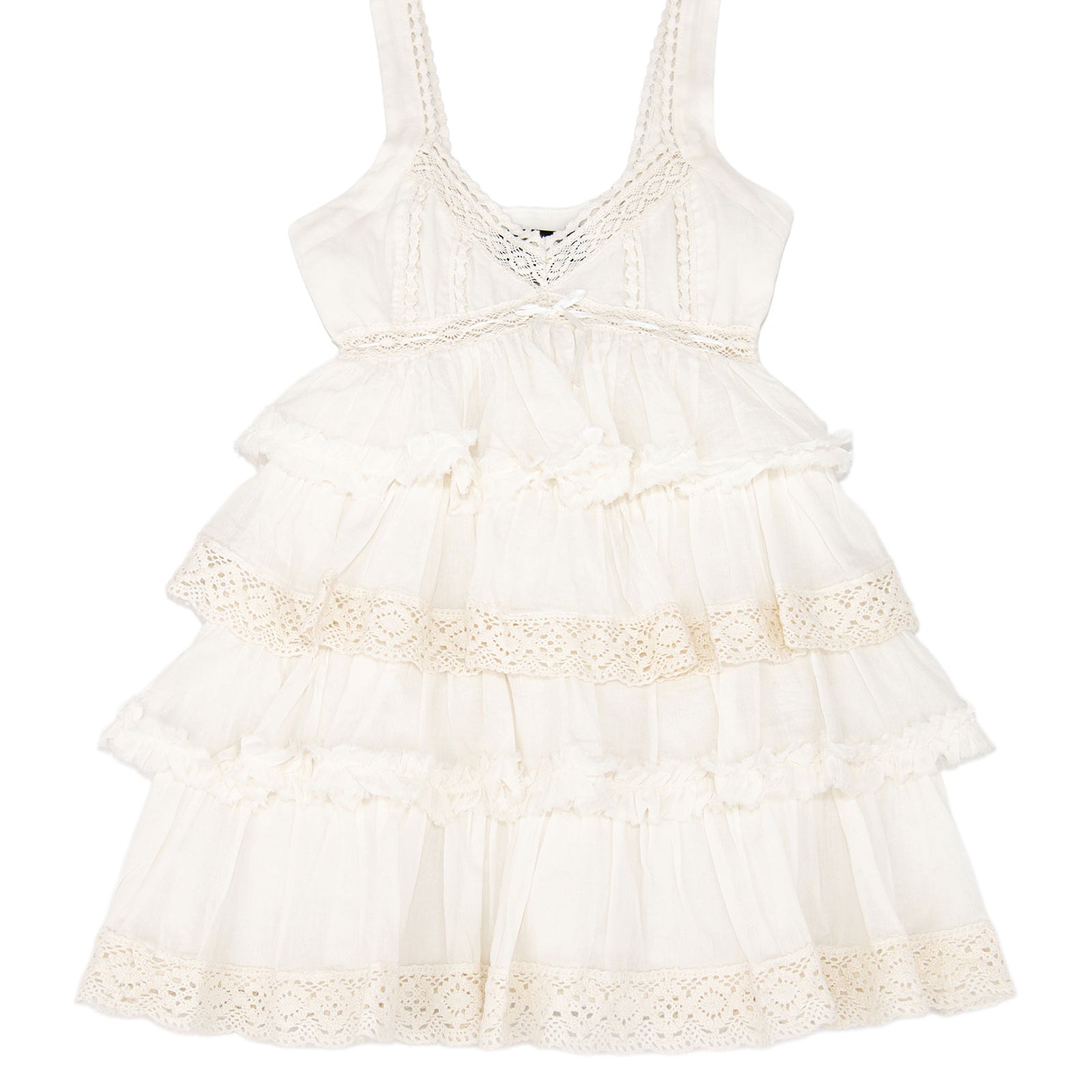 Katie J NYC Girls Ilyana Dress Girls Casual Dresses Katie J NYC White Y/S (7/8)