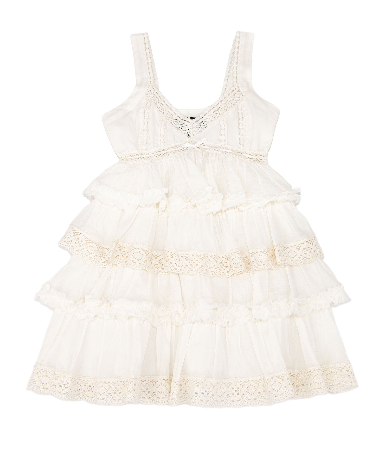 Katie J NYC Girls Ilyana Dress Girls Casual Dresses Katie J NYC White Y/S (7/8)