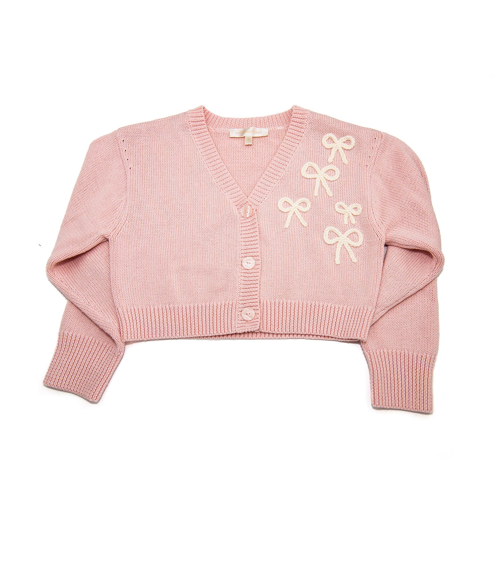 Love Shack Fancy Girls Jayne Cardigan Petal Meringue Girls Casual Tops Love Shack Fancy