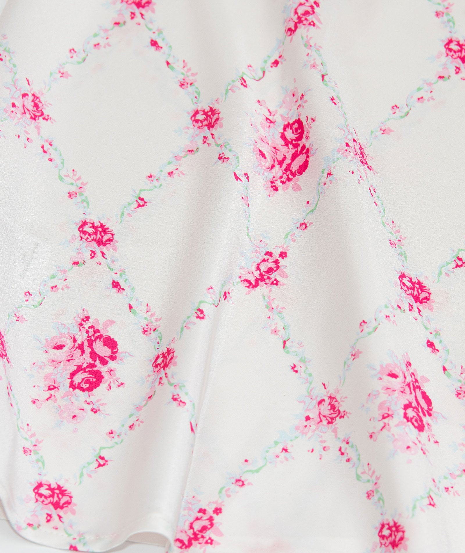 Theme Girls Joey Vintage Romantic Rose Satin Maxi Skirt Girls Casual Bottoms Theme-NYC