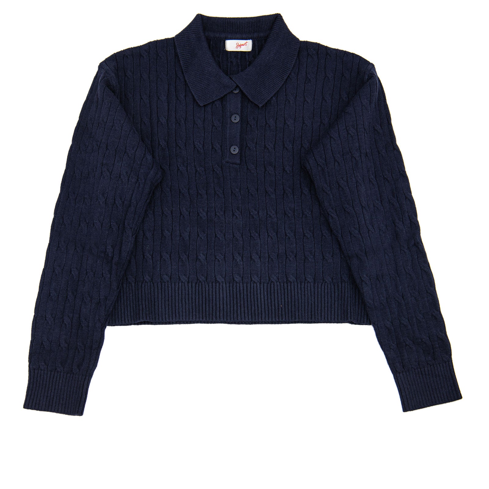 8apart Women Ridley Collar Crop Sweater