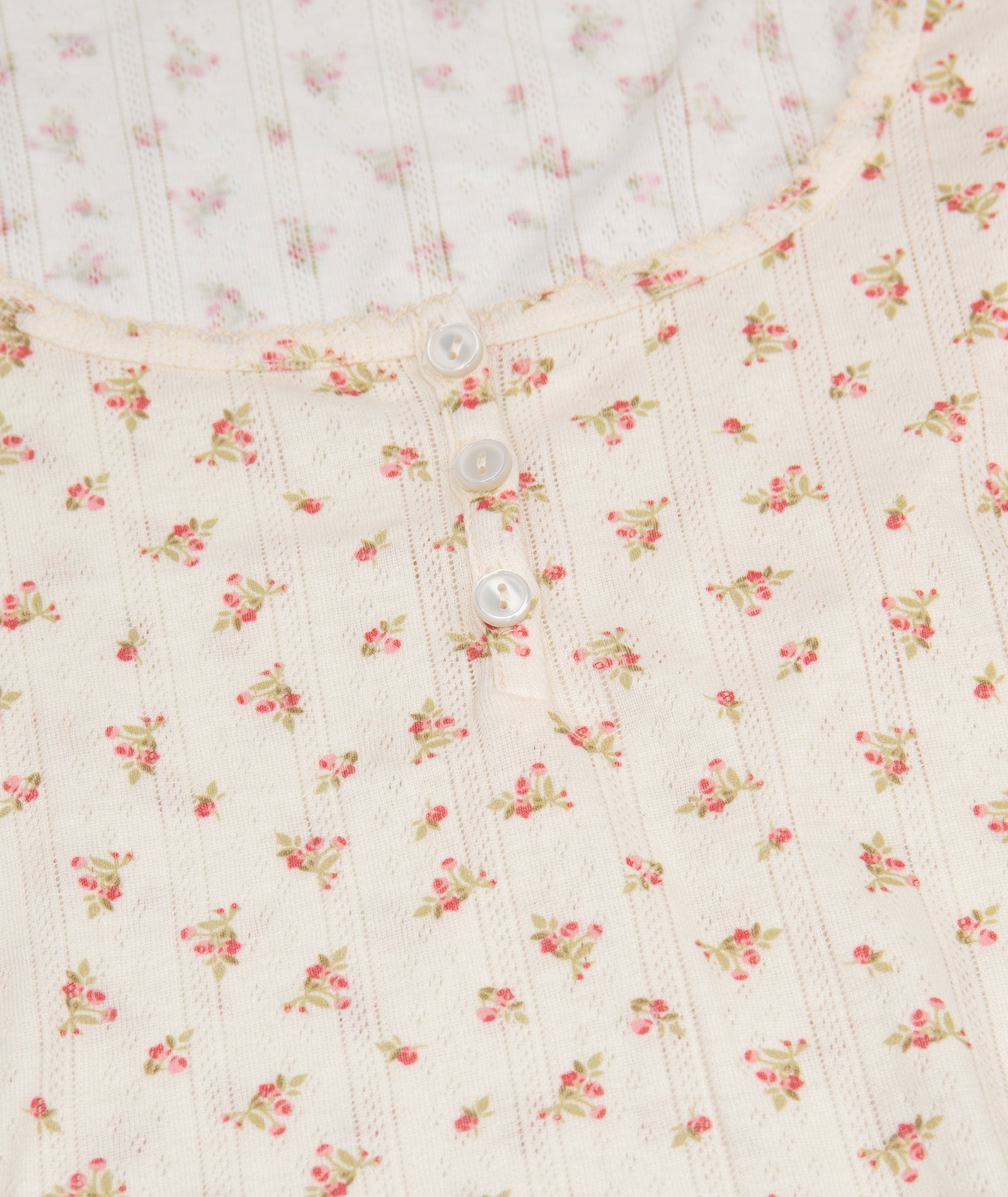 8apart Women Tommie Red Floral Baby Tee Womens Casual Tops 8apart