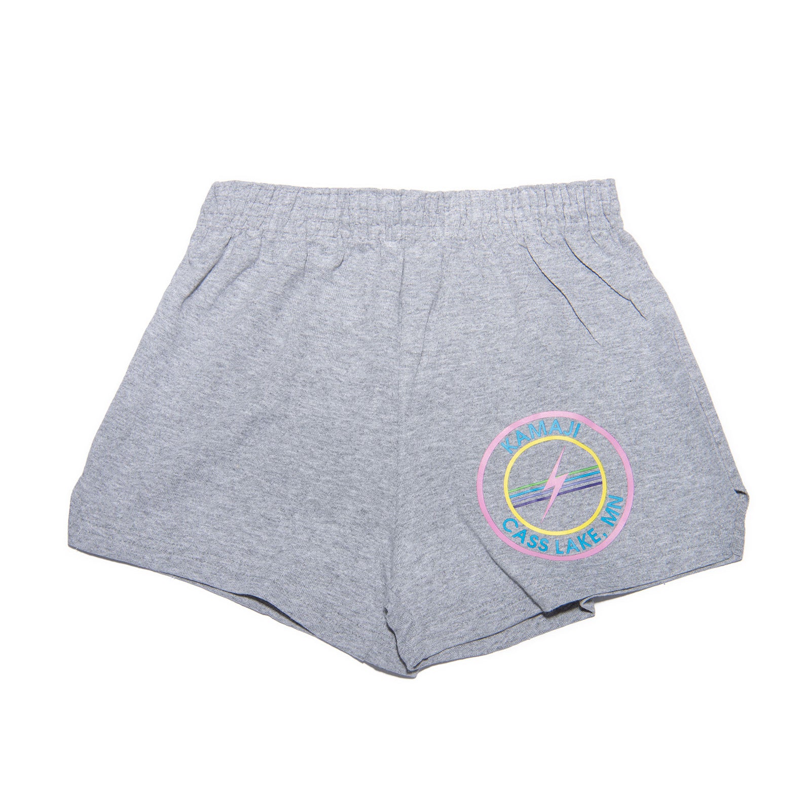 Nation Stamp Grey Camp Shorts Custom Frankie's Custom Shop Grey Y/XS (5/6)