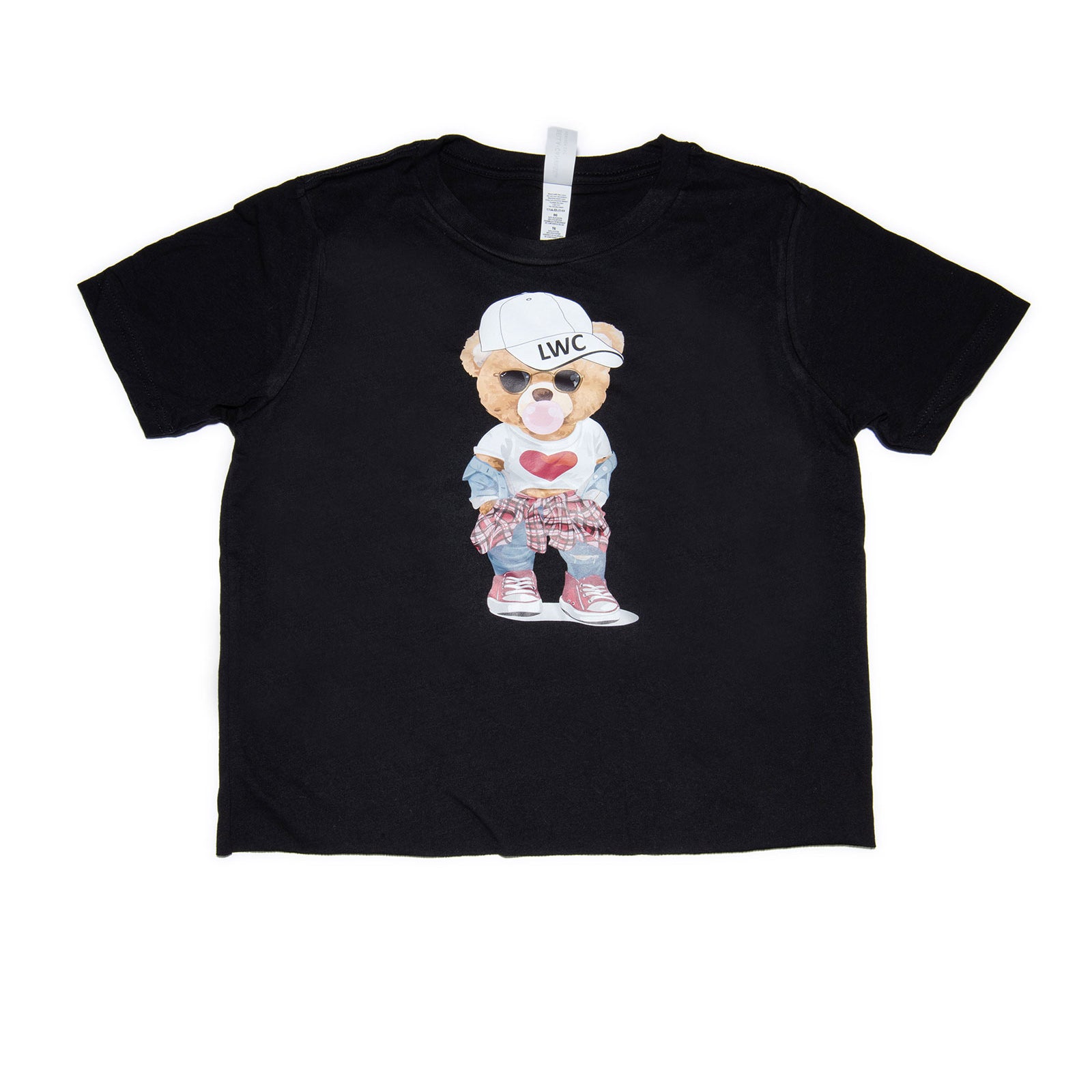 Girls Lake Of The Woods Bubble Bear Camp Tee Girls Casual Tops Frankie's Exclusives Black Y/S (6/8)