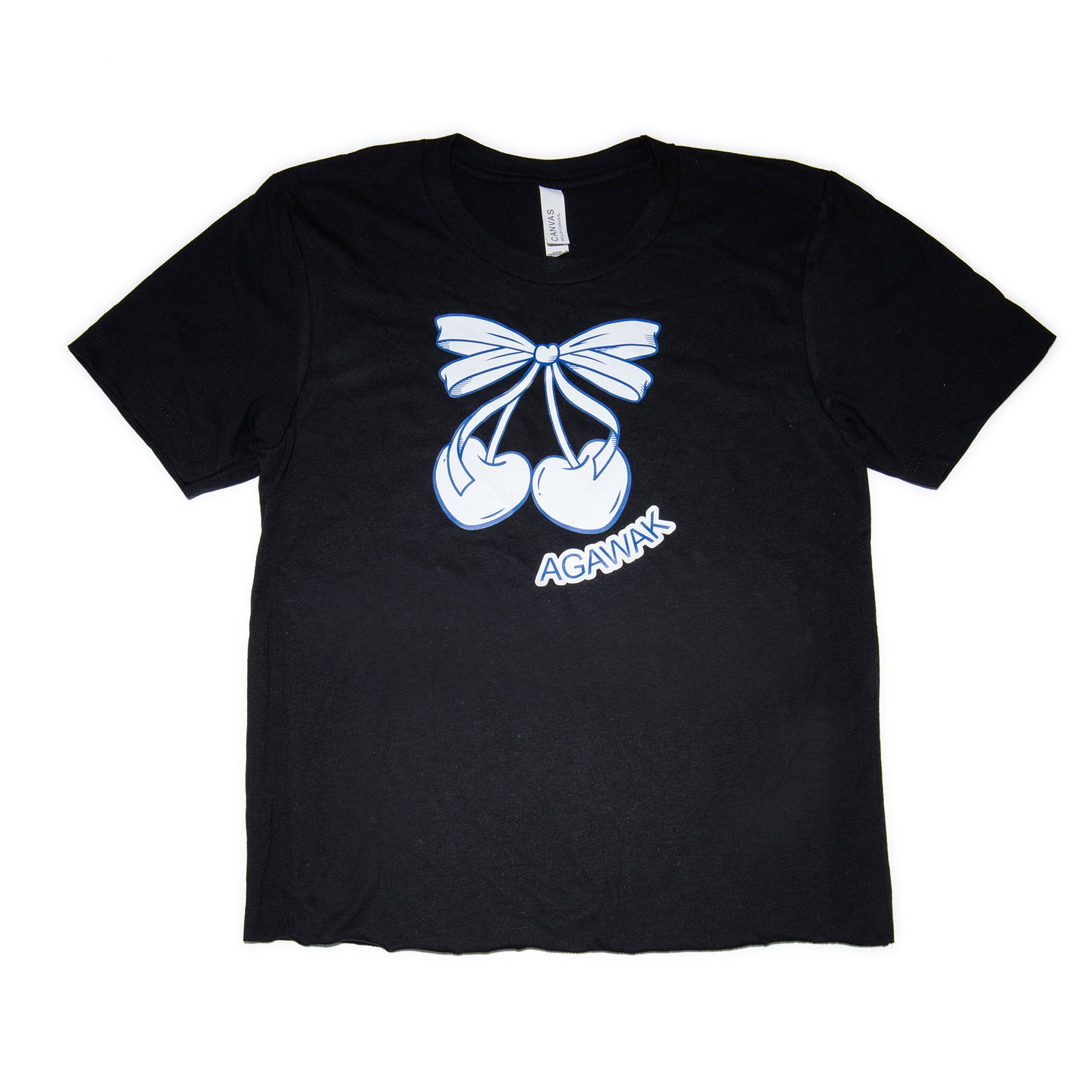 Girls Agawak Camp is Sweet Cherry Bows Camp Tee Distressed/seasonal girls Frankie's Exclusives Black Y/S (6/8)