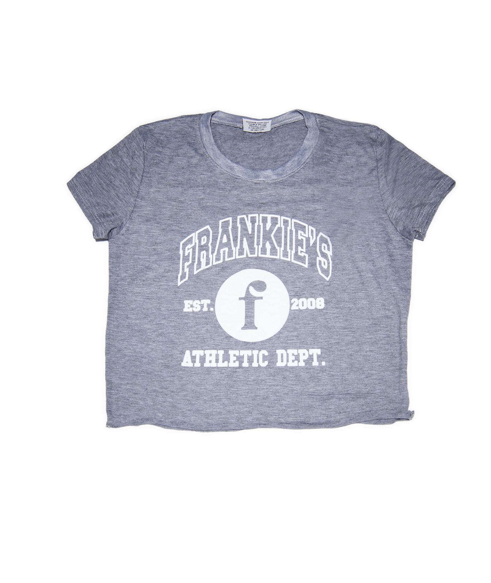 Frankie's Girl Puff Varsity Tee Distressed/seasonal girls Firehouse Grey Y/5