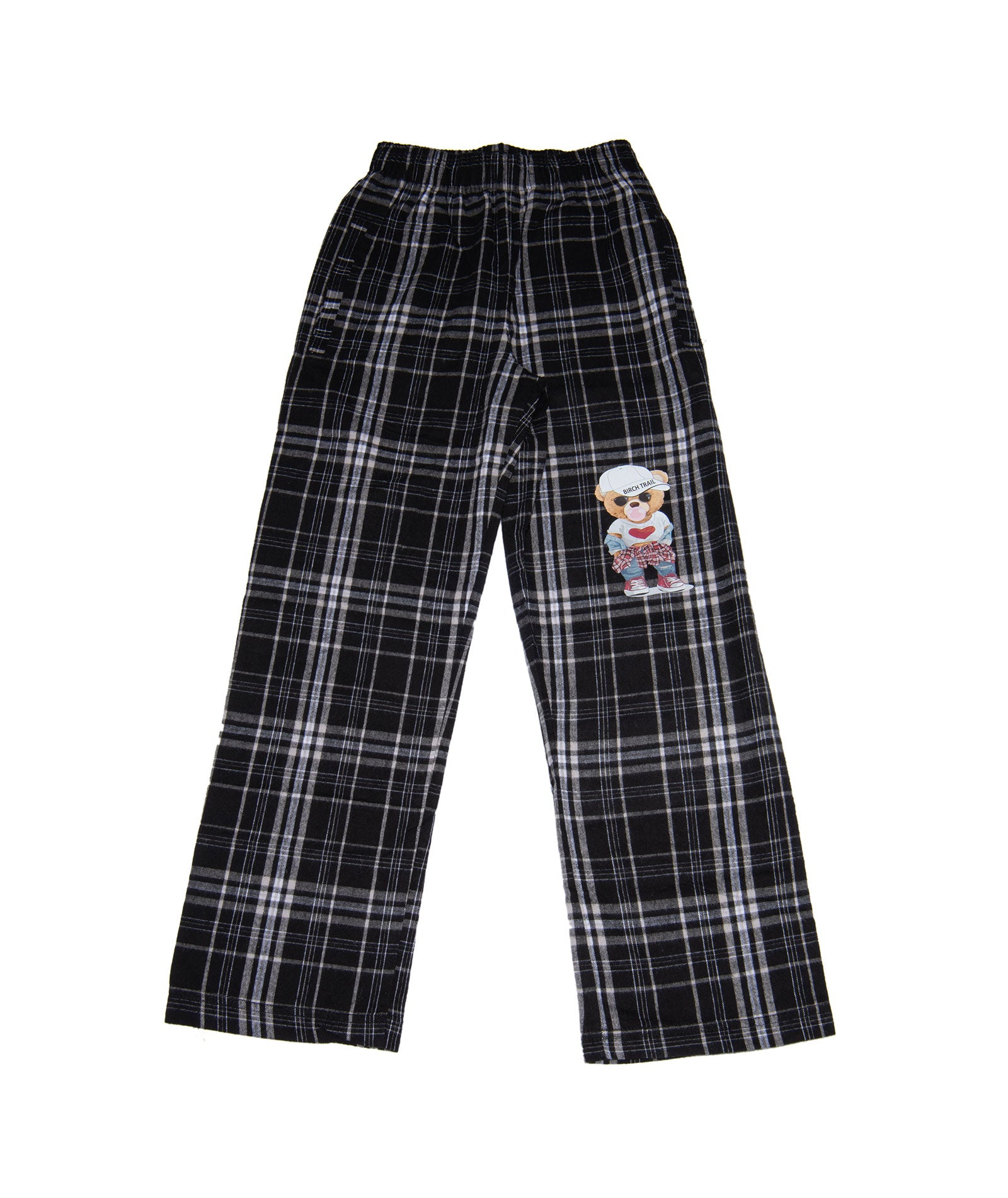 Girls Birch Trail Bubble Bear Camp Flannel Pants Distressed/seasonal girls Frankie's Exclusives Plaid Y/S (6/7)