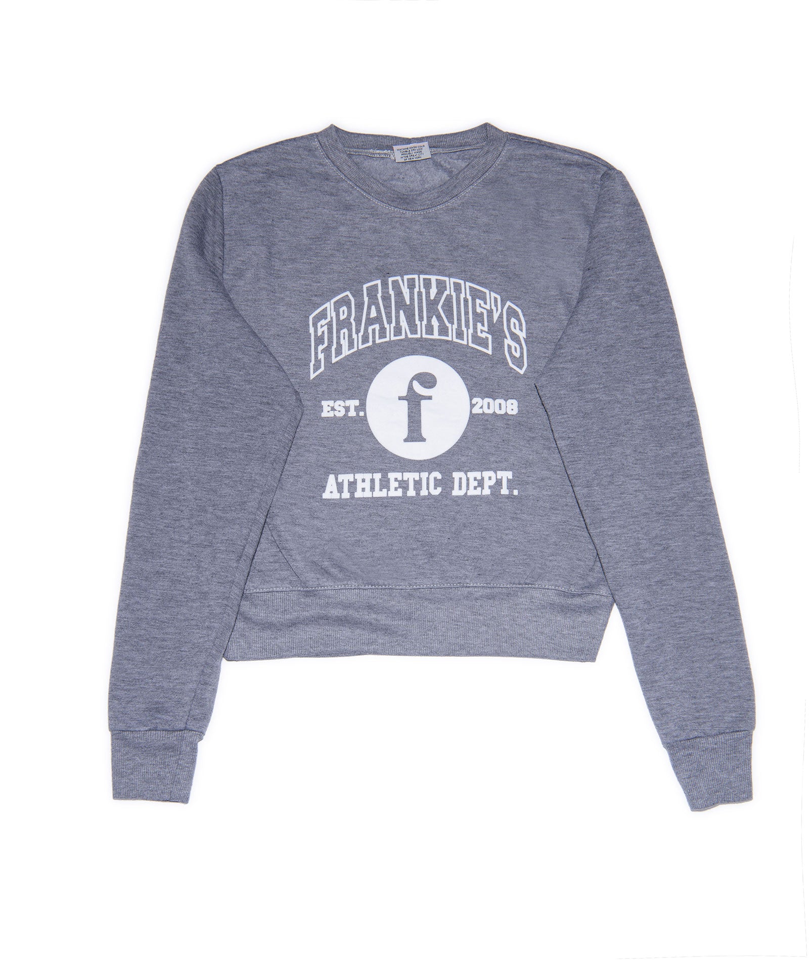 Frankie's Girl Puff Varsity Sweatshirt Distressed/seasonal girls Firehouse Grey Y/5