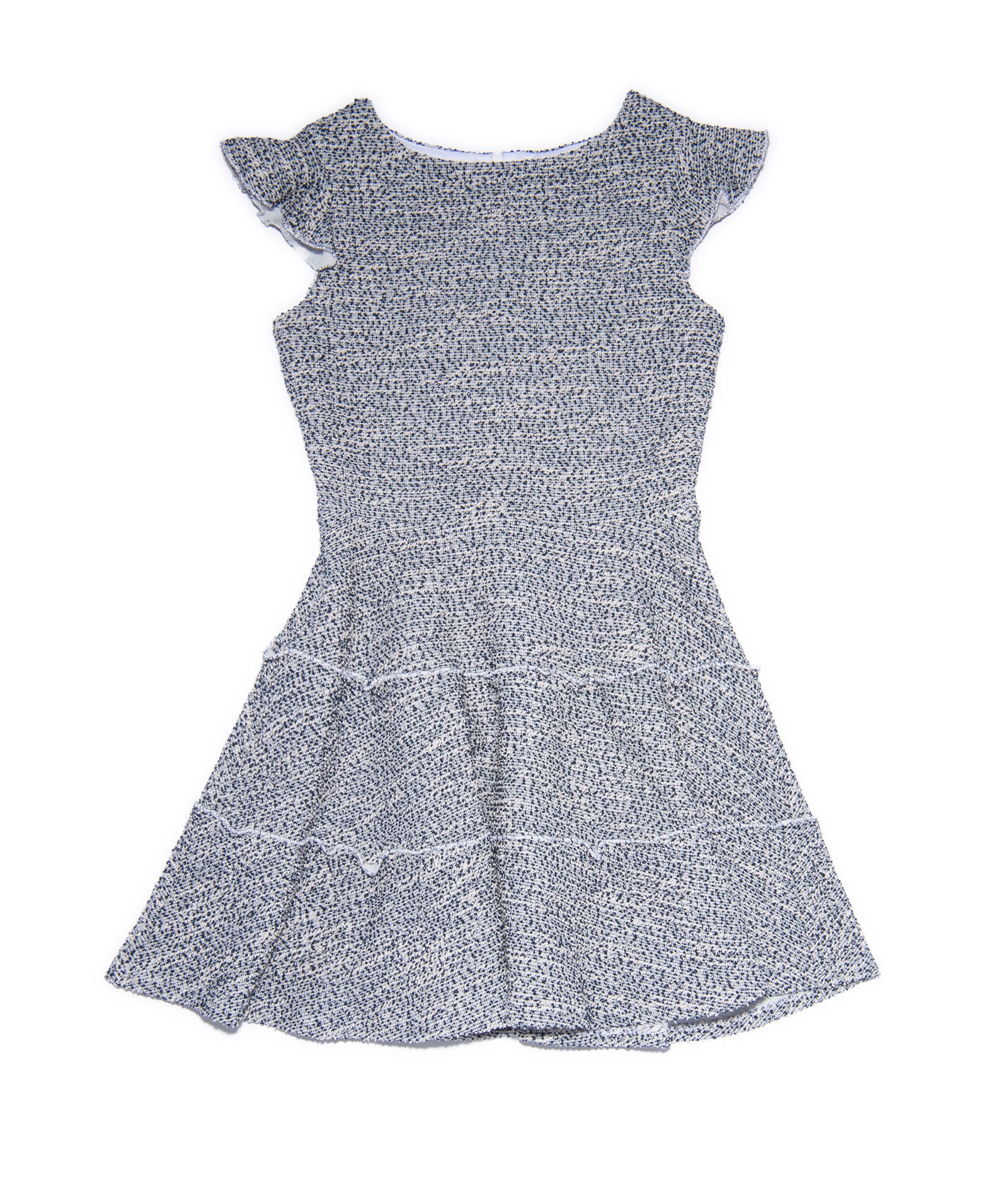 By Debra Girls Sara Navy/White 3 Tier Dress Girls Special Dresses By Debra Navy Y/XS (6X)