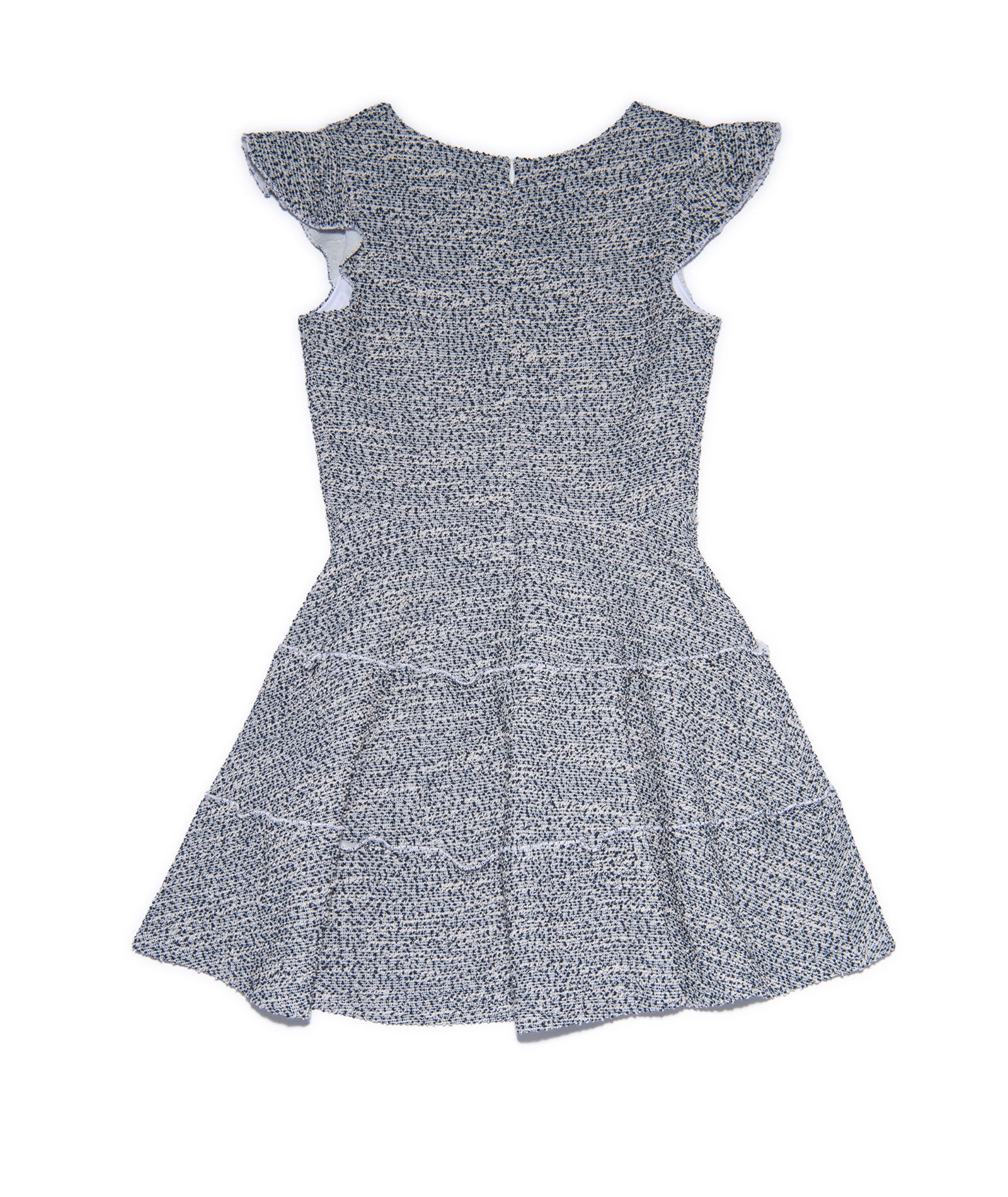 By Debra Girls Sara Navy/White 3 Tier Dress Girls Special Dresses By Debra