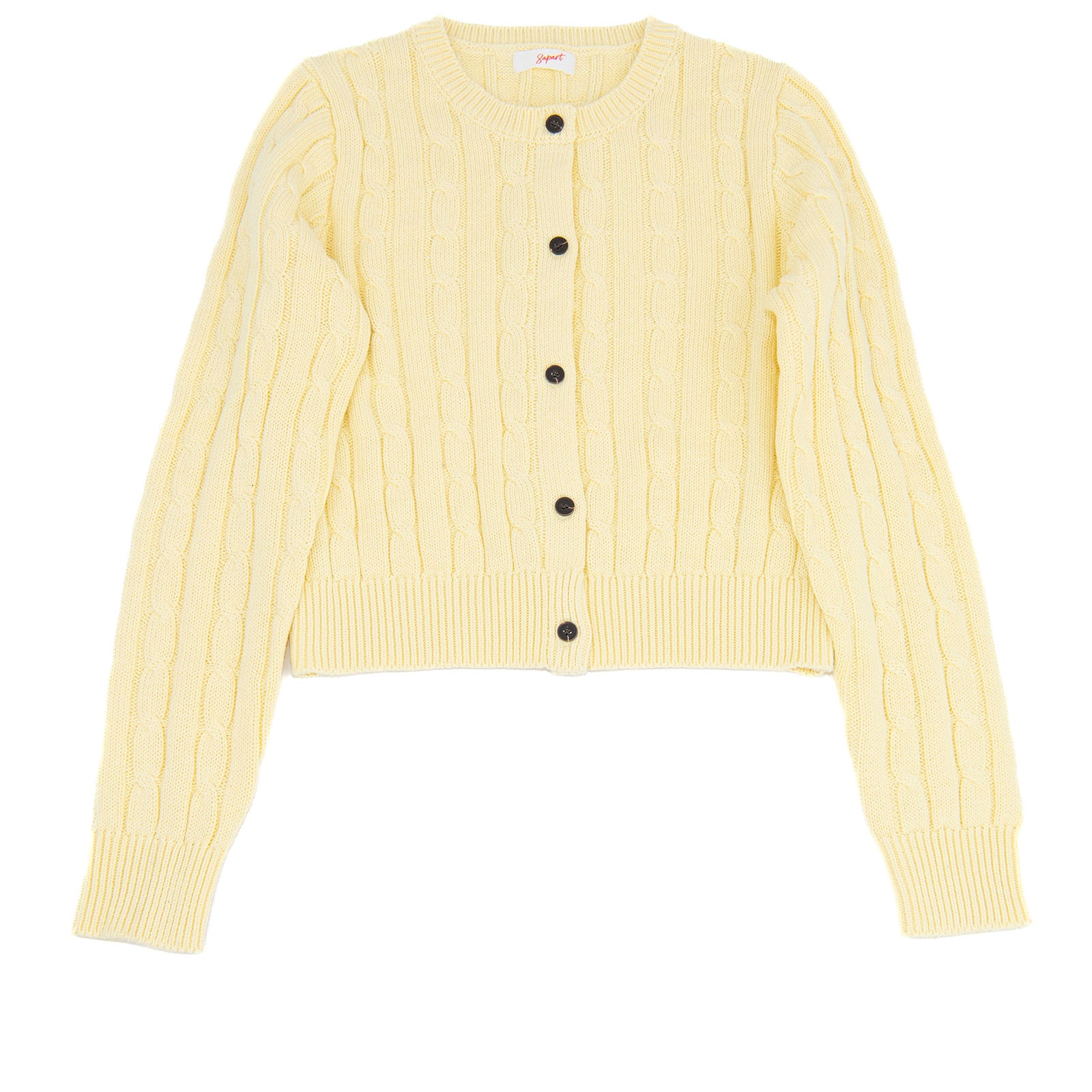 8apart Women Linny Spring Cable Cardigan Womens Casual Tops 8apart Butter Juniors/Women S