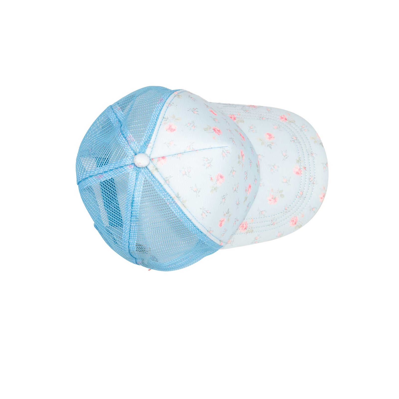 Love Shack Fancy Women Joni Trucker Hat Chapparal Blue