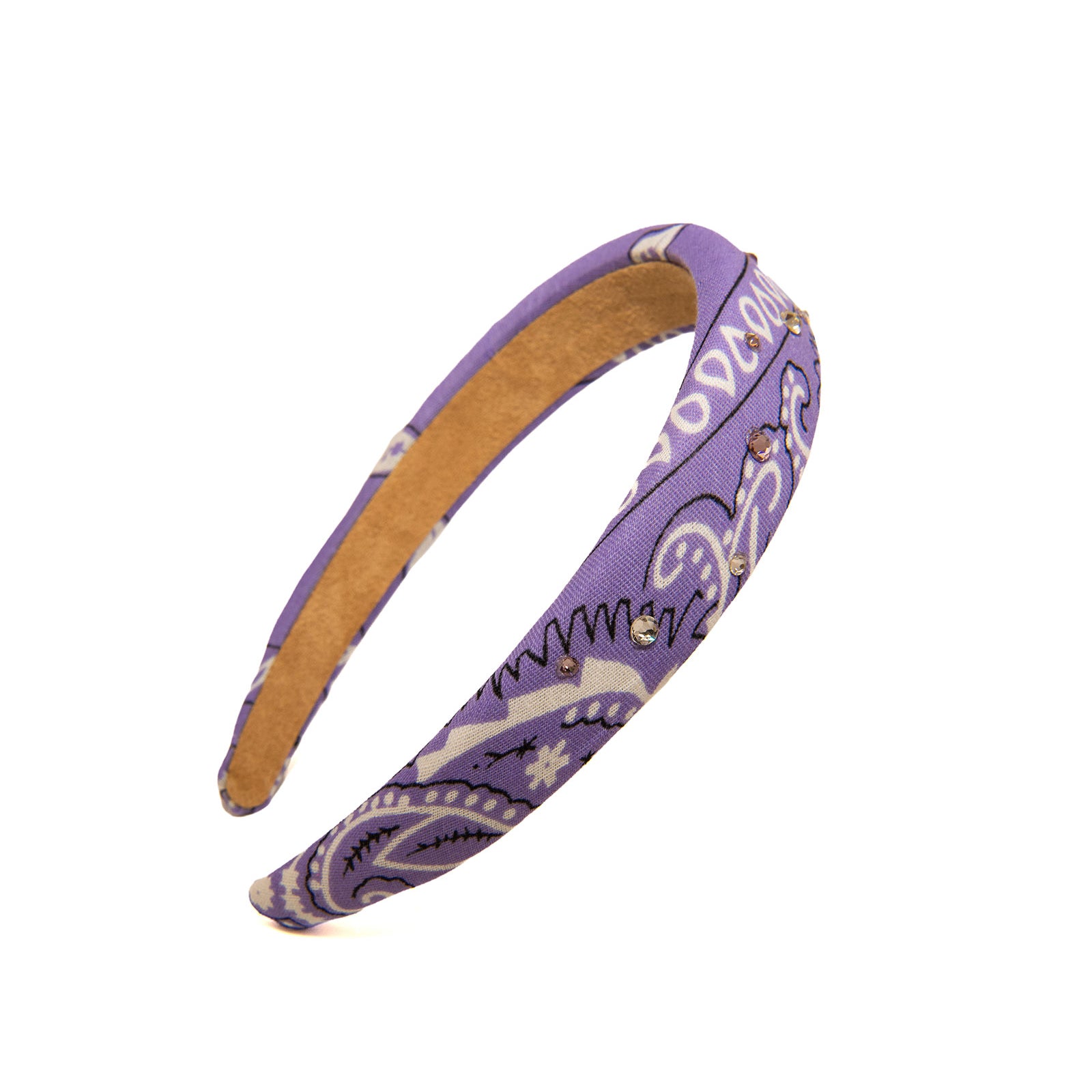 Bari Lynn Knot Padded Bandana Headband Accessories Bari Lynn Lavender