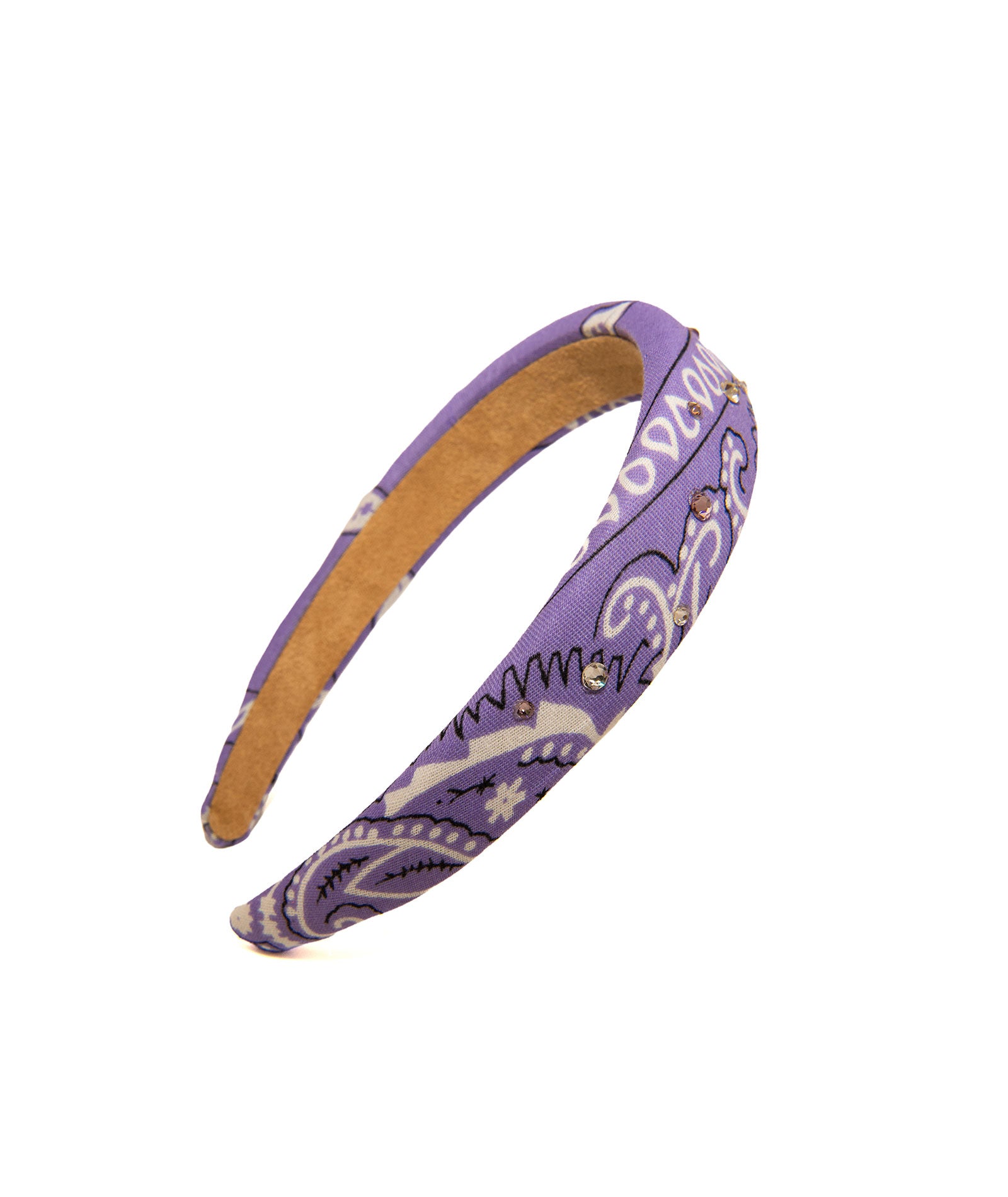 Bari Lynn Knot Padded Bandana Headband Accessories Bari Lynn Lavender