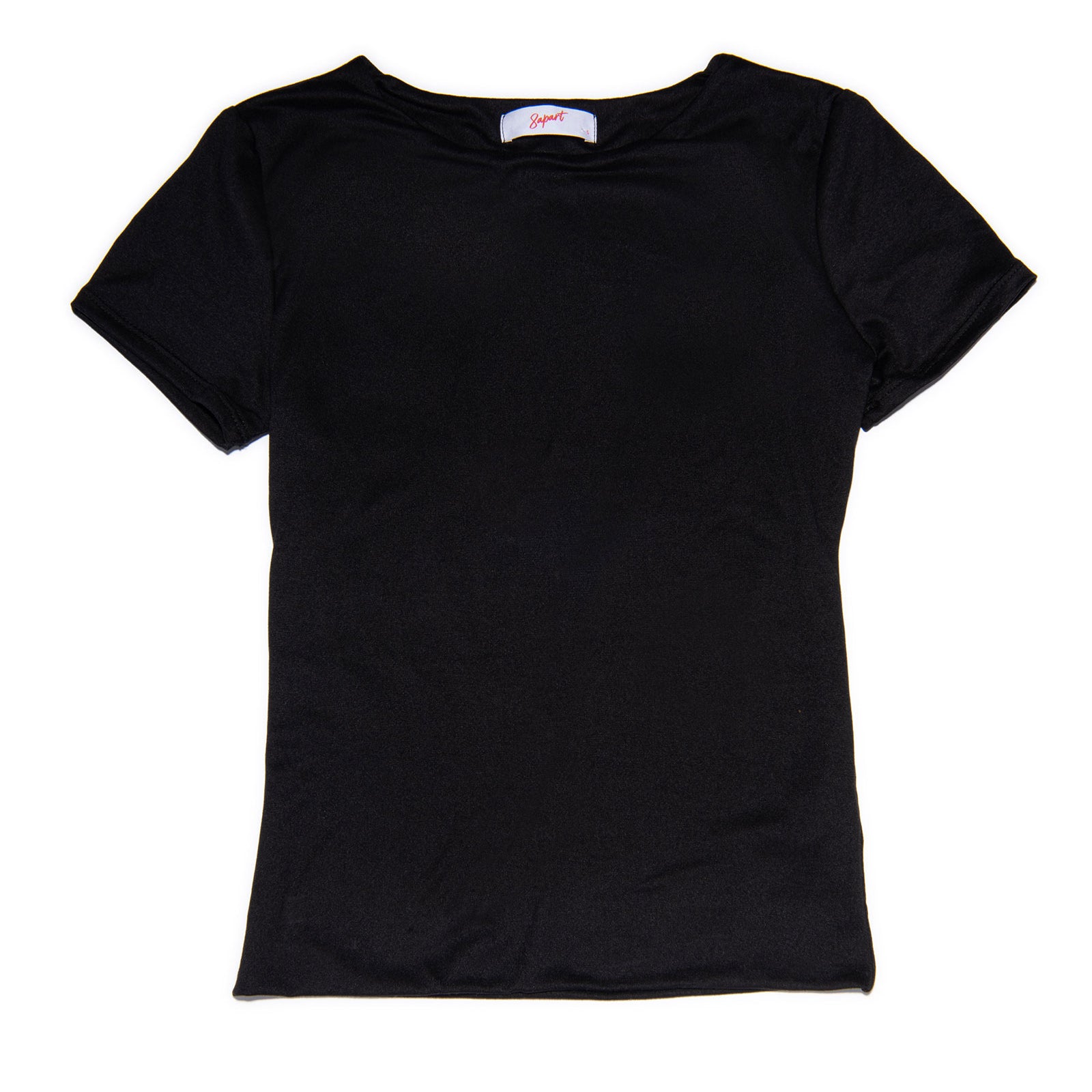 8apart Women Kim Short Sleeve Top Womens Casual Tops 8apart Black Juniors/Women S