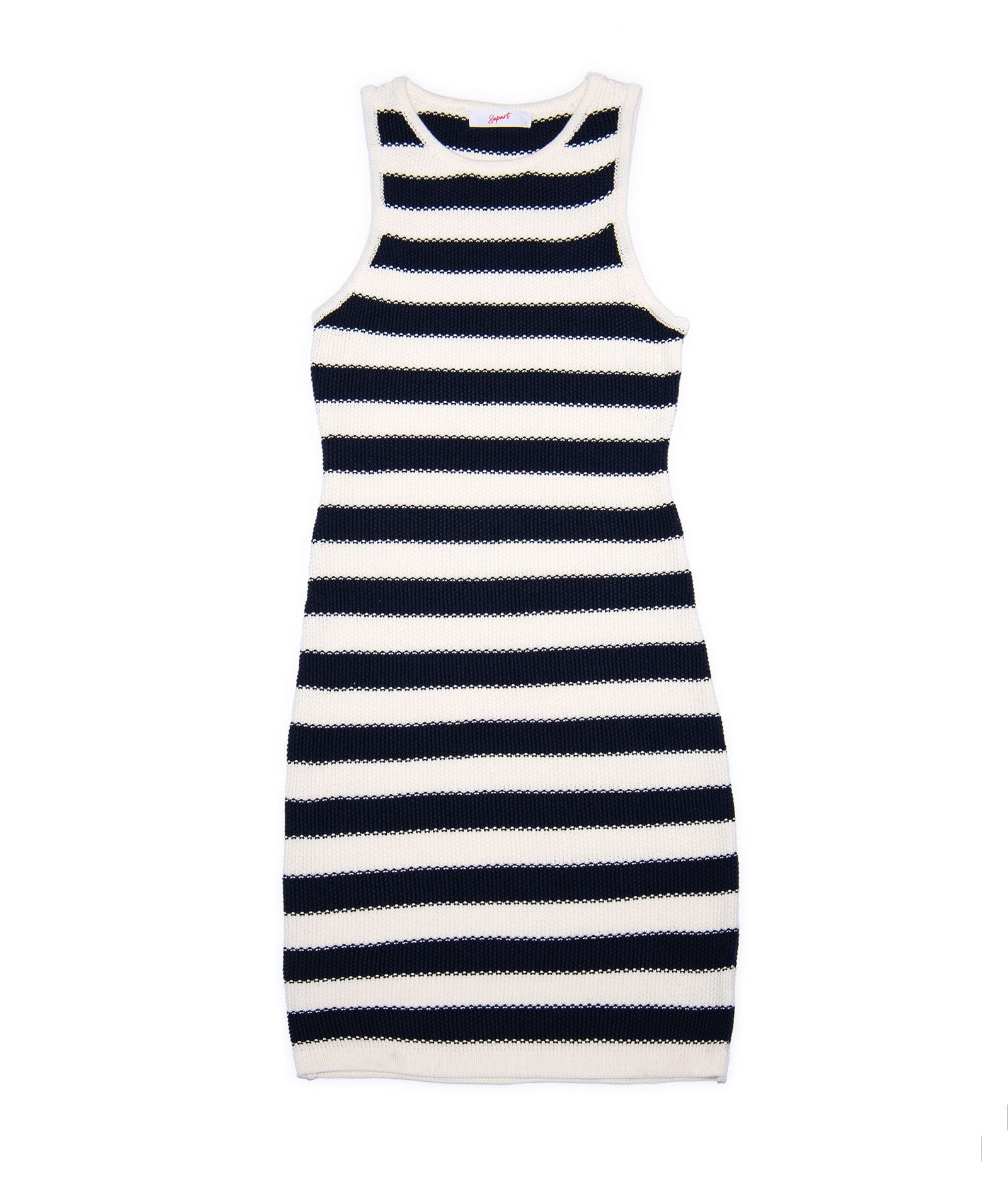 8apart Women Laurie Navy Striped Dress Distressed/seasonal womens 8apart