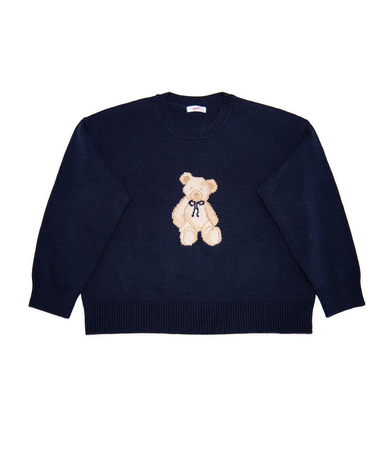 8apart Women Thea Teddy Bear Sweater Womens Casual Tops 8apart Navy Juniors/Women XS