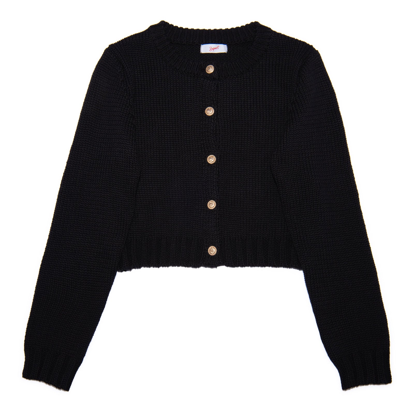 8apart Women Randi Gold Button Cardigan Womens Casual Tops 8apart Black Juniors/Women S/M