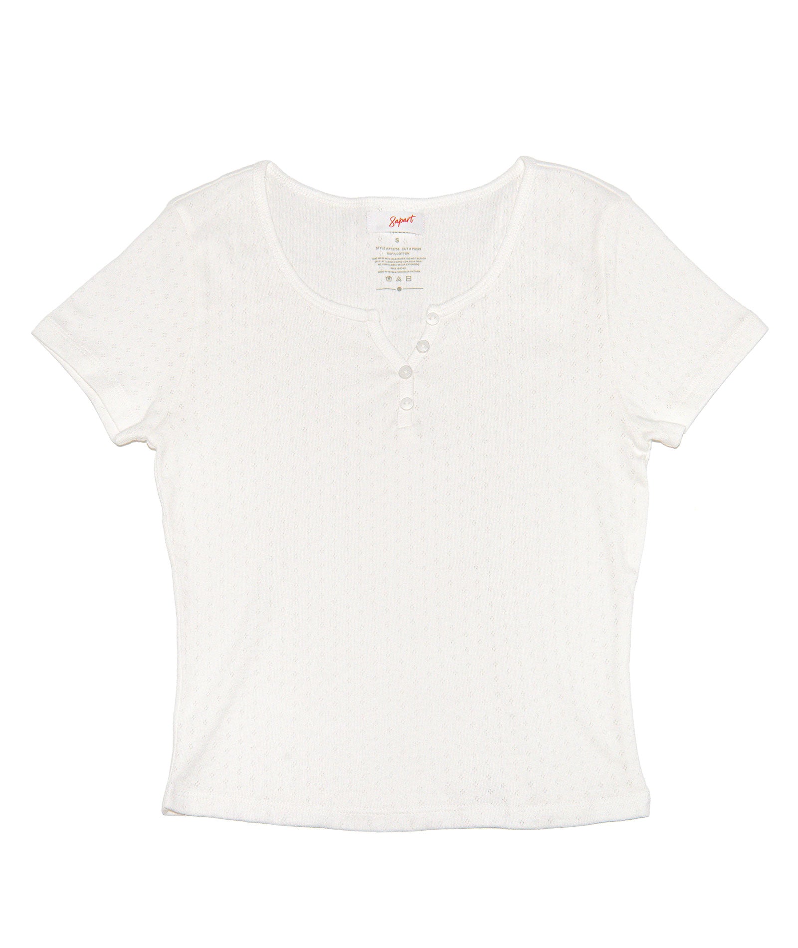 8apart Women Austin Henley Tee Womens Casual Tops 8apart White Juniors/Women S