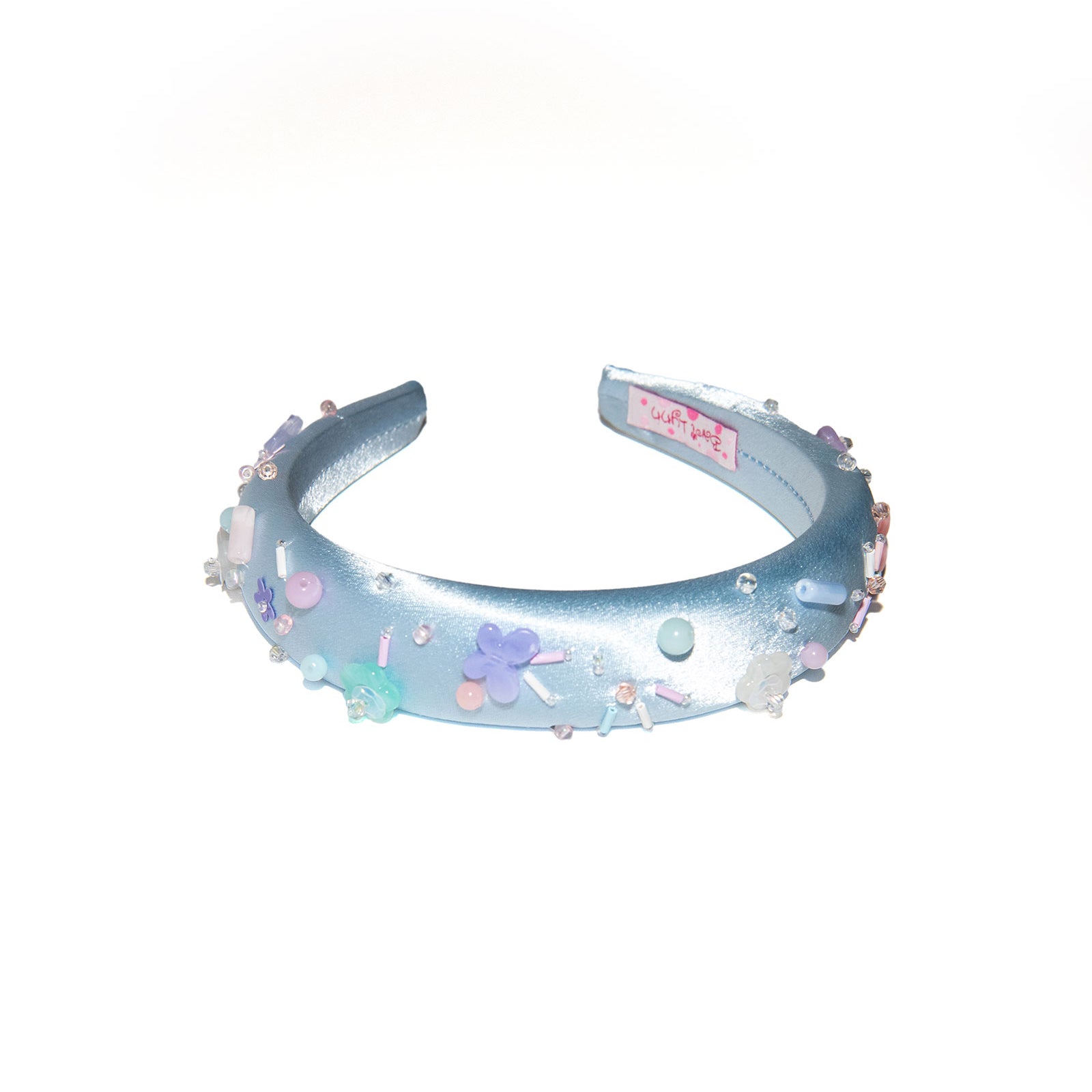 Bari Lynn Padded Shimmer Headband Charms Accessories Bari Lynn Light Blue