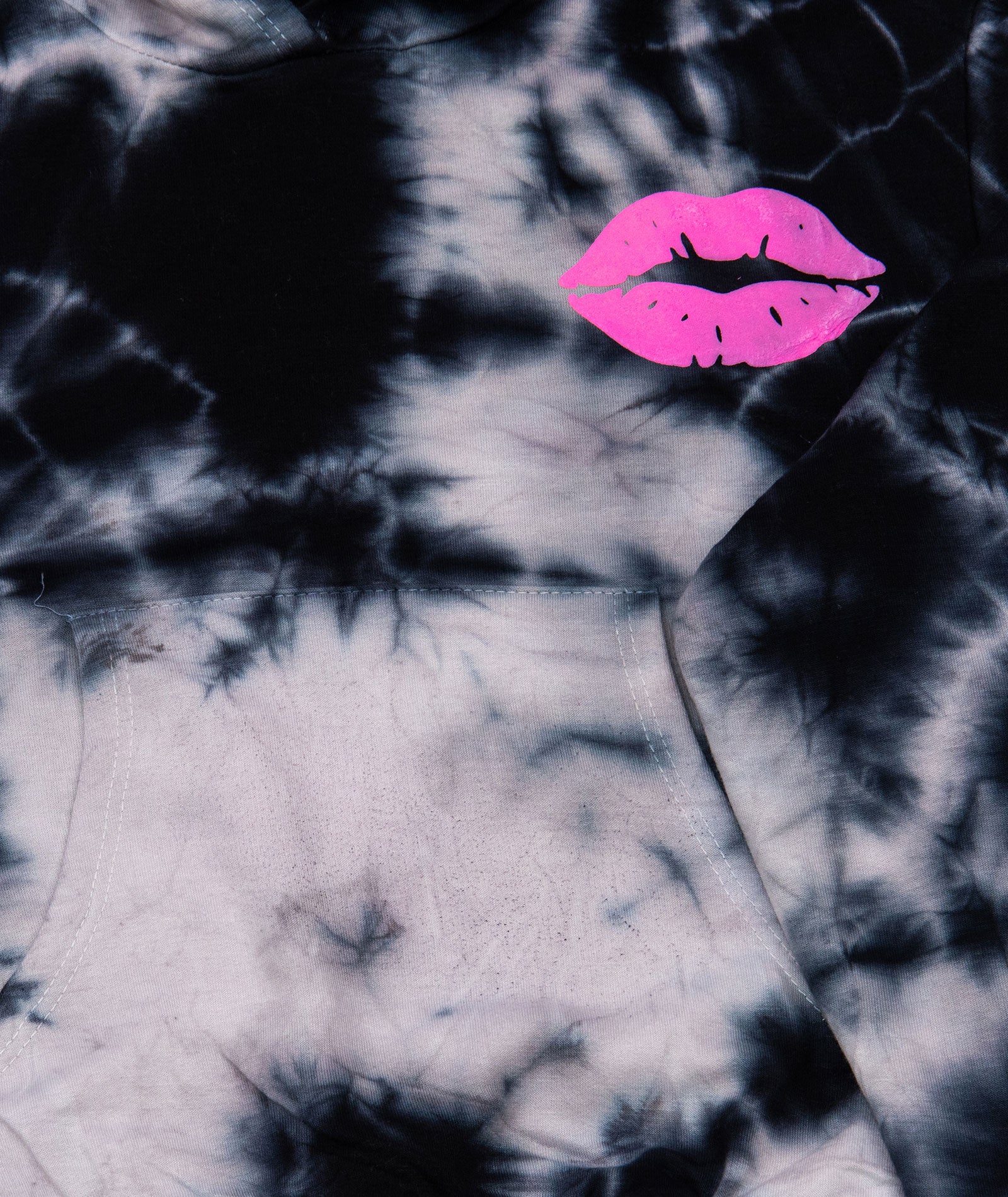 Firehouse Girls Black Cloud Kiss Pocket Hoodie Girls Casual Tops Firehouse