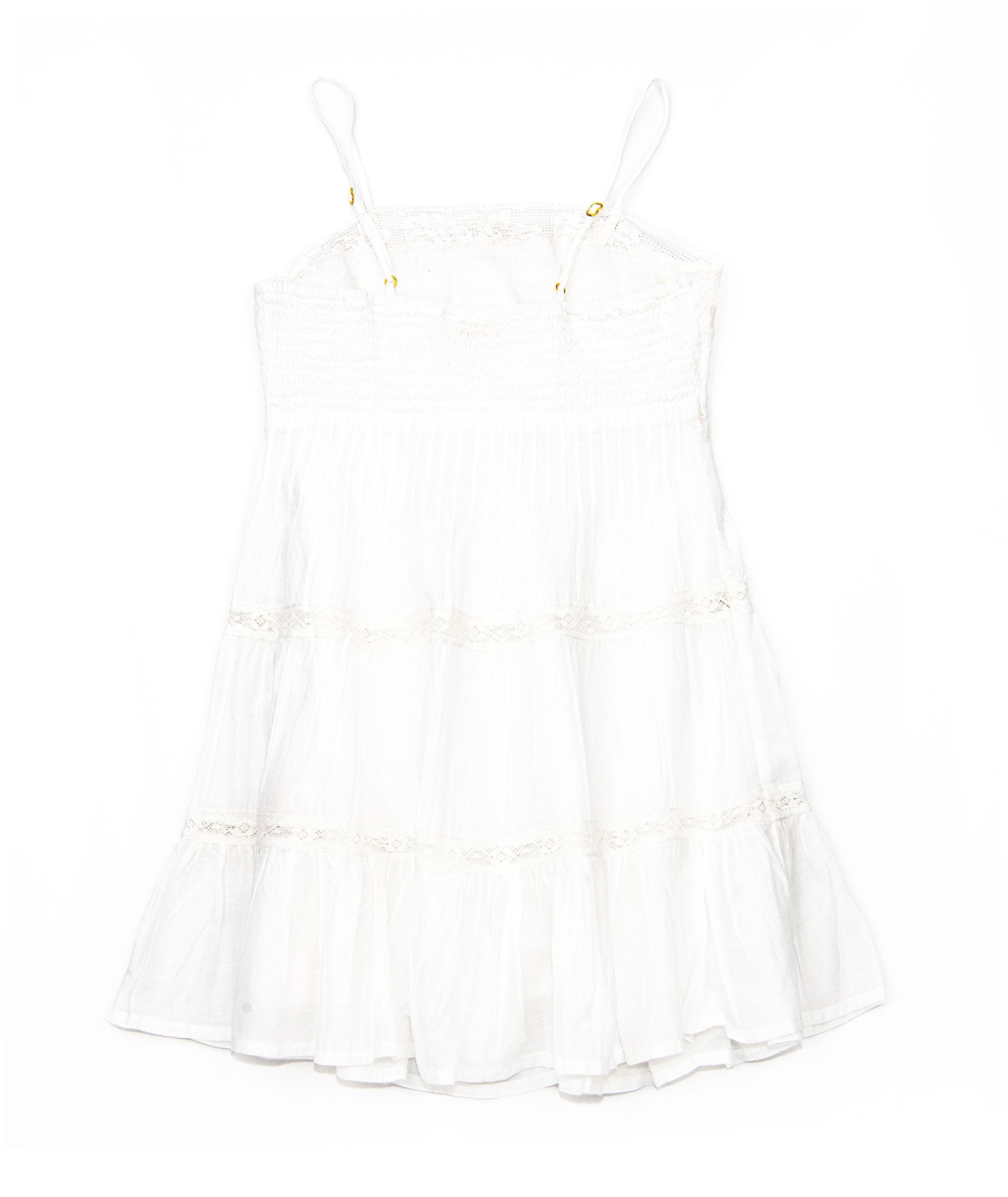 Love Shack Fancy Girls Zuri Dress White Girls Casual Dresses Love Shack Fancy