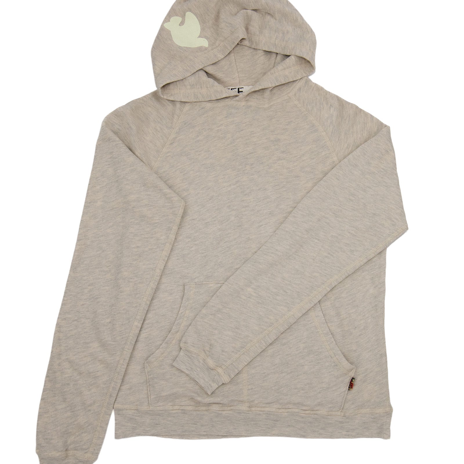FREECITY Women Basic Goodness Terry Fluff Hoodie Heather Oats Womens Casual Tops FREECITY Ivory Juniors/Women 0