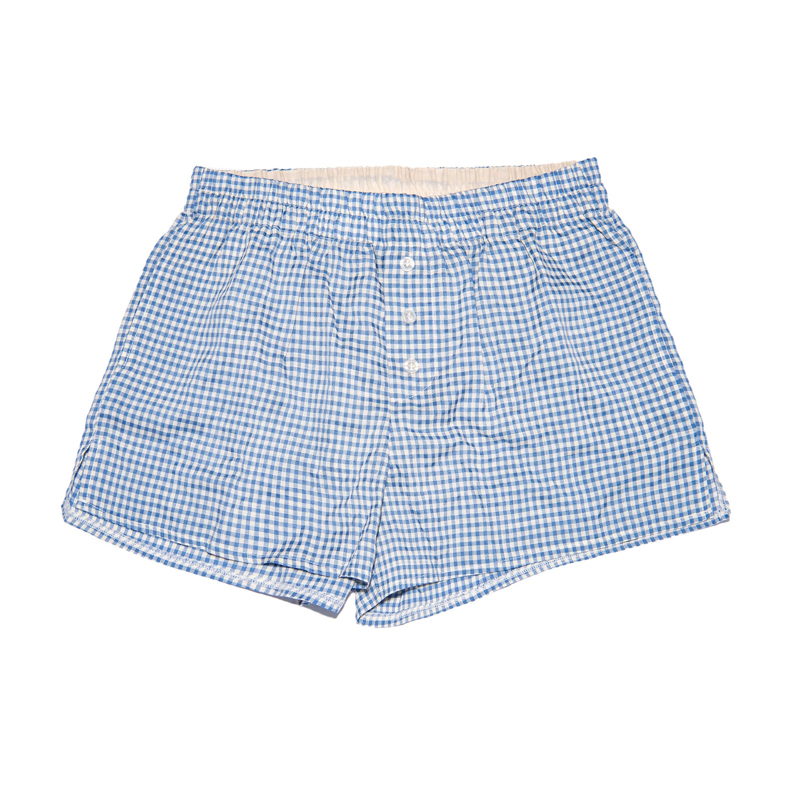 8apart Women Ginger Gingham Shorts Distressed/seasonal womens 8apart Blue Juniors/Women S
