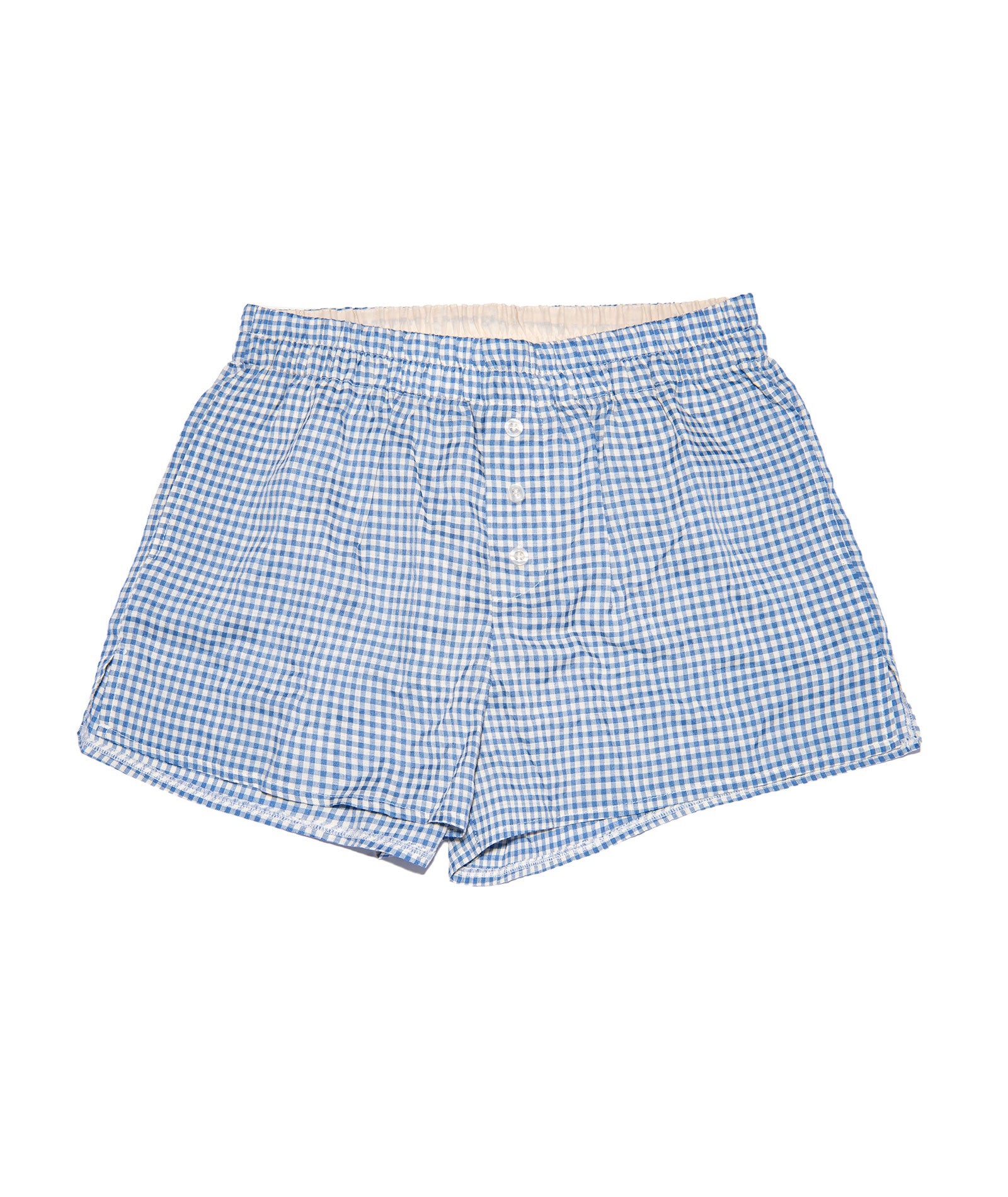 8apart Women Ginger Gingham Shorts Distressed/seasonal womens 8apart Blue Juniors/Women S