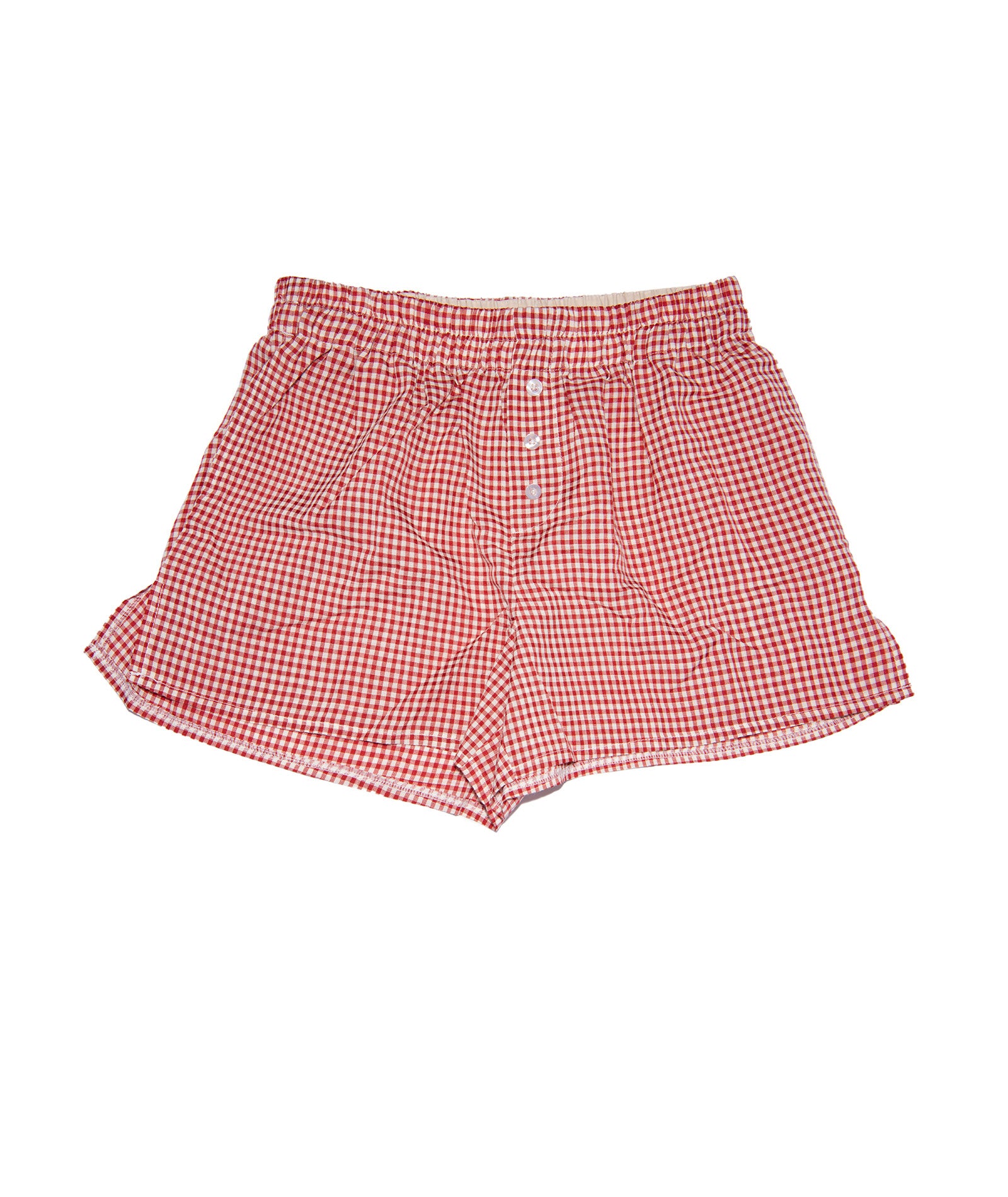 8apart Women Ginger Gingham Shorts Distressed/seasonal womens 8apart Red Juniors/Women S