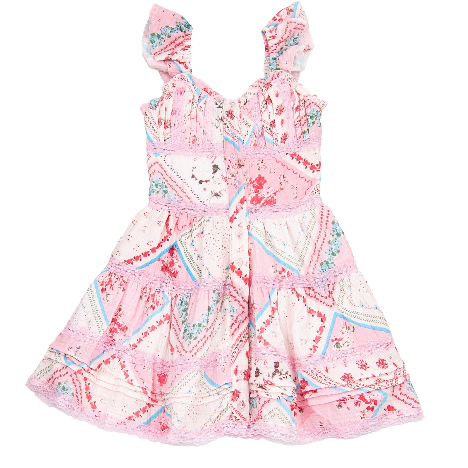 FBZ Girls Bree Print Gauze Dress